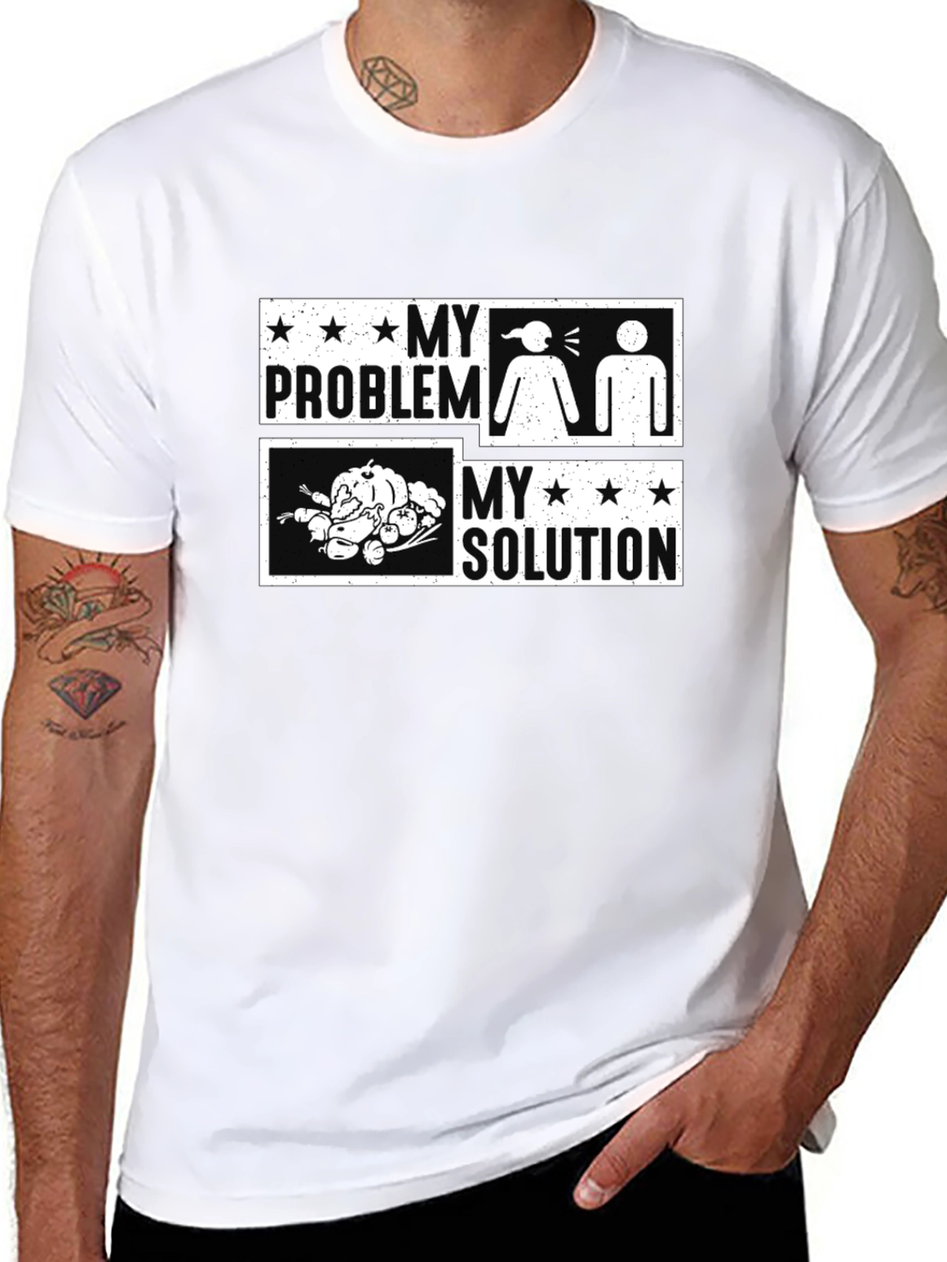 Funny Thanksgiving T-Shirt: My Problem My Solution