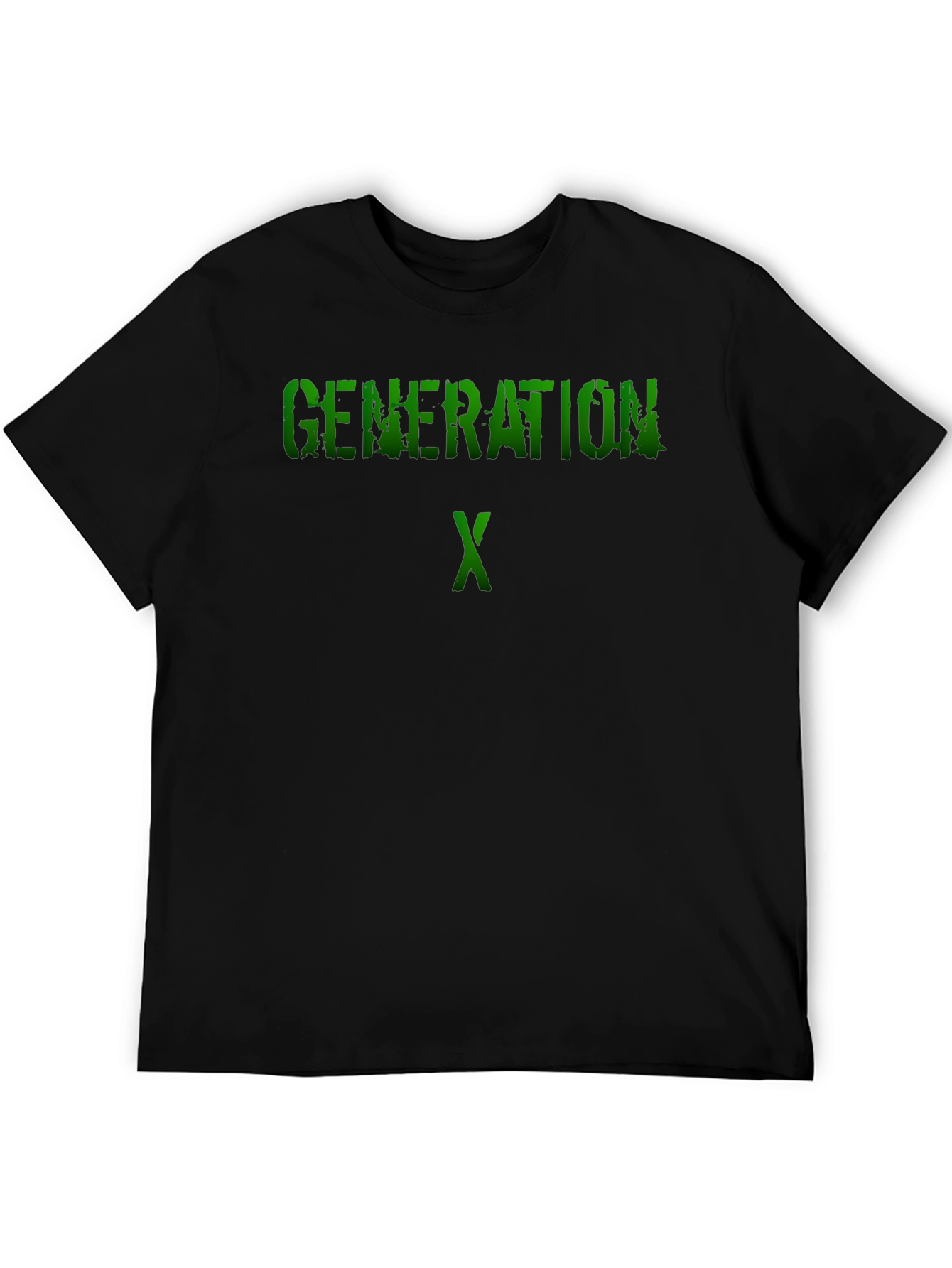 Generation X Graphic Tee - Black Cotton T-Shirt