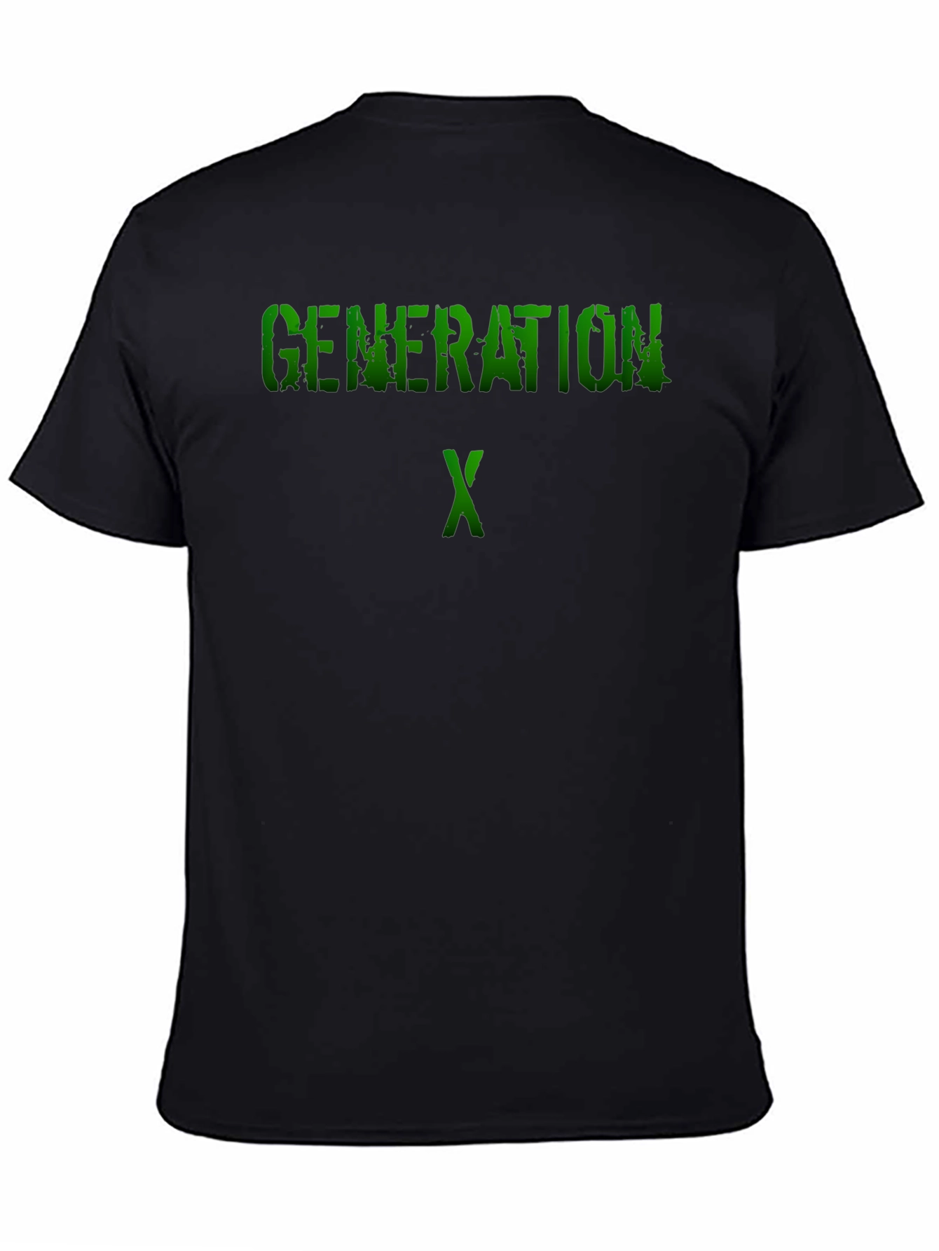 Generation X Graphic Tee - Black Cotton T-Shirt