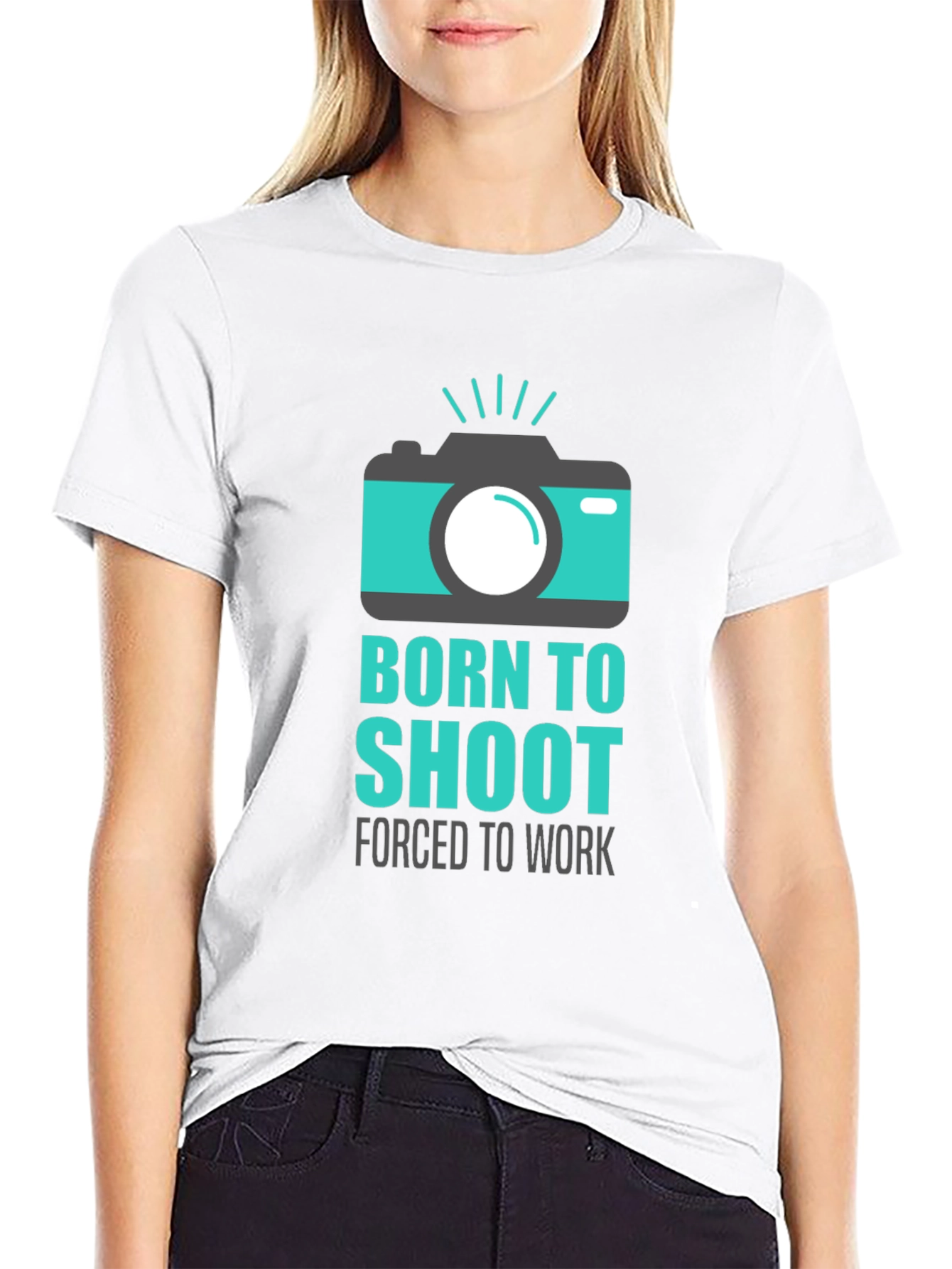 Born to Shoot Mens Graphic T-Shirt