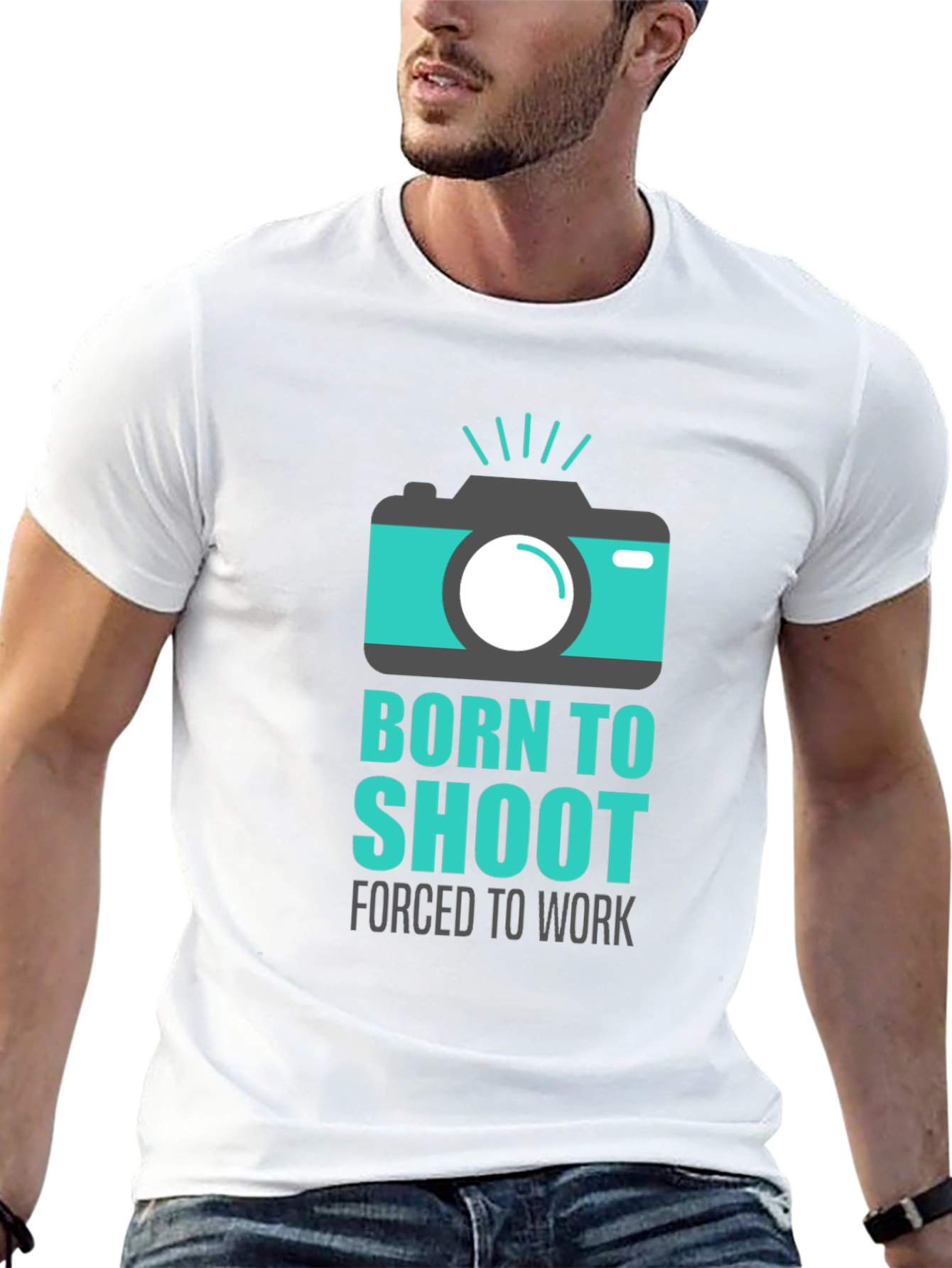 Born to Shoot Mens Graphic T-Shirt
