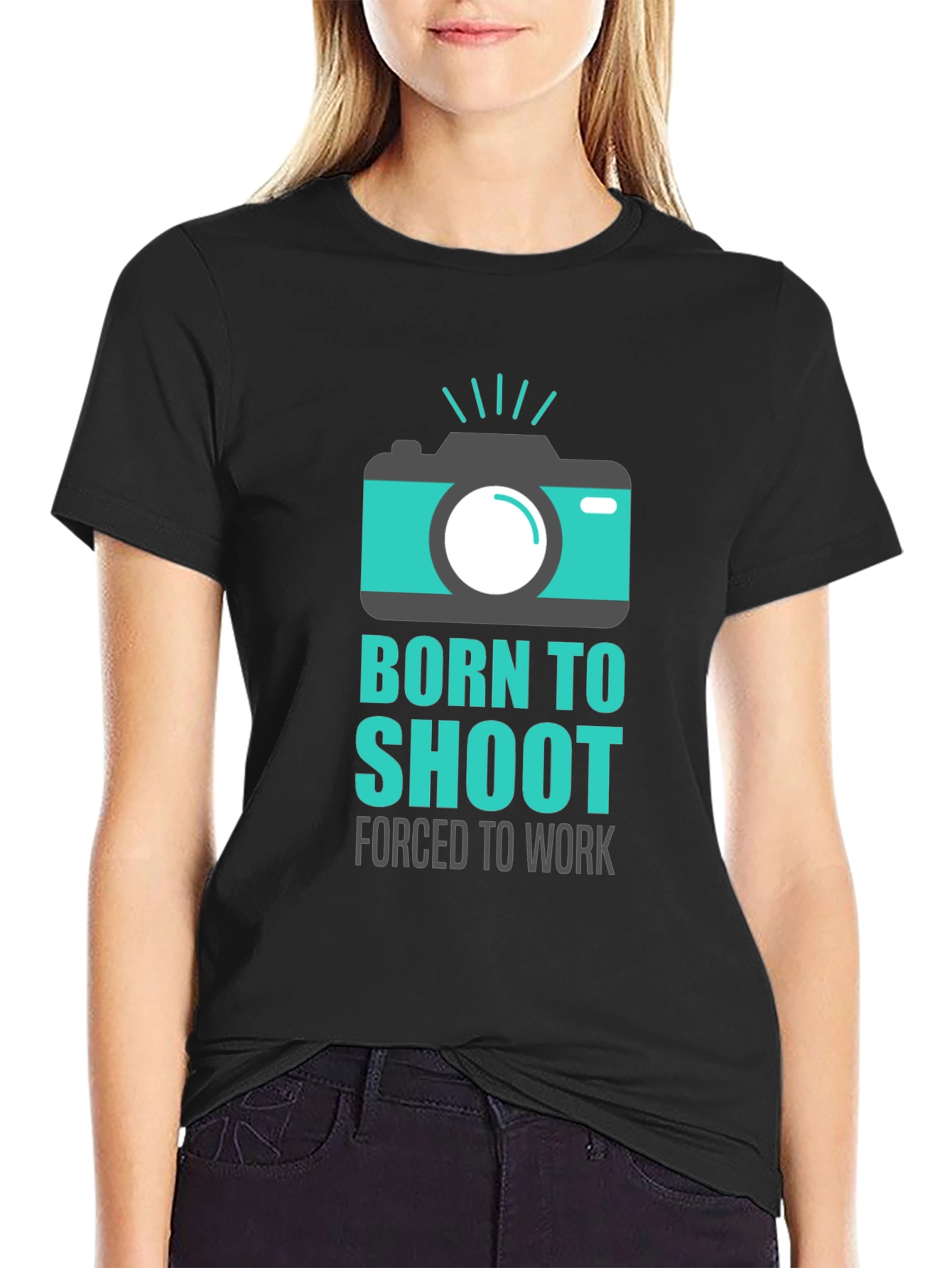 Born to Shoot Mens Graphic T-Shirt