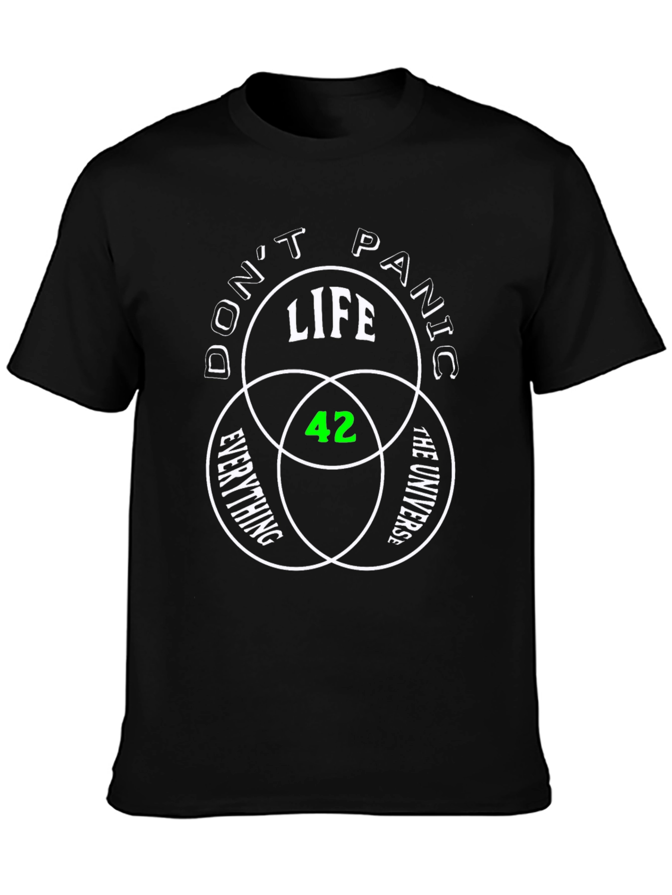 Dont Panic Life Universe Everything T-Shirt
