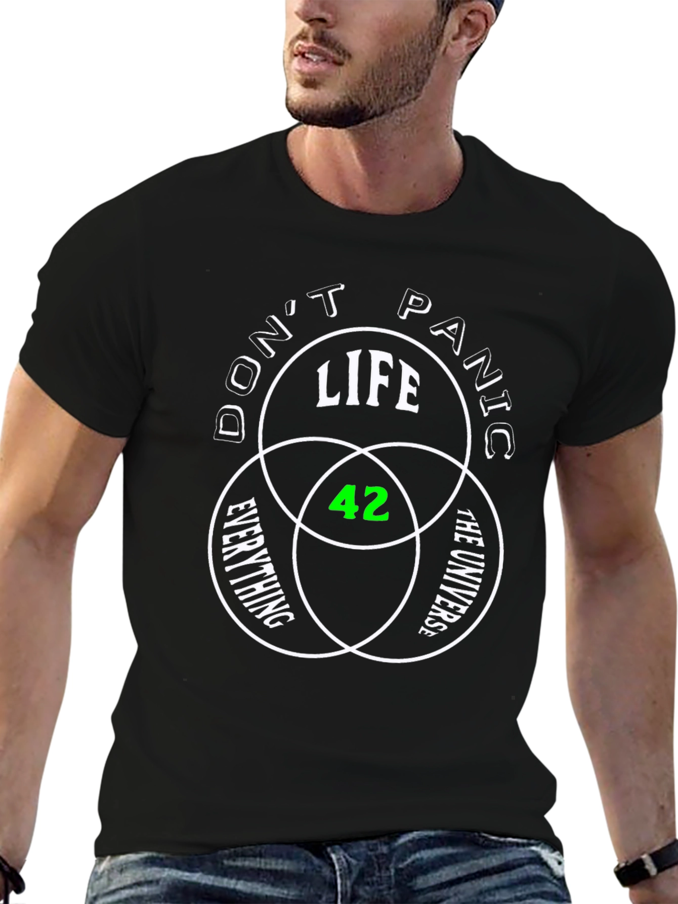 Dont Panic Life Universe Everything T-Shirt