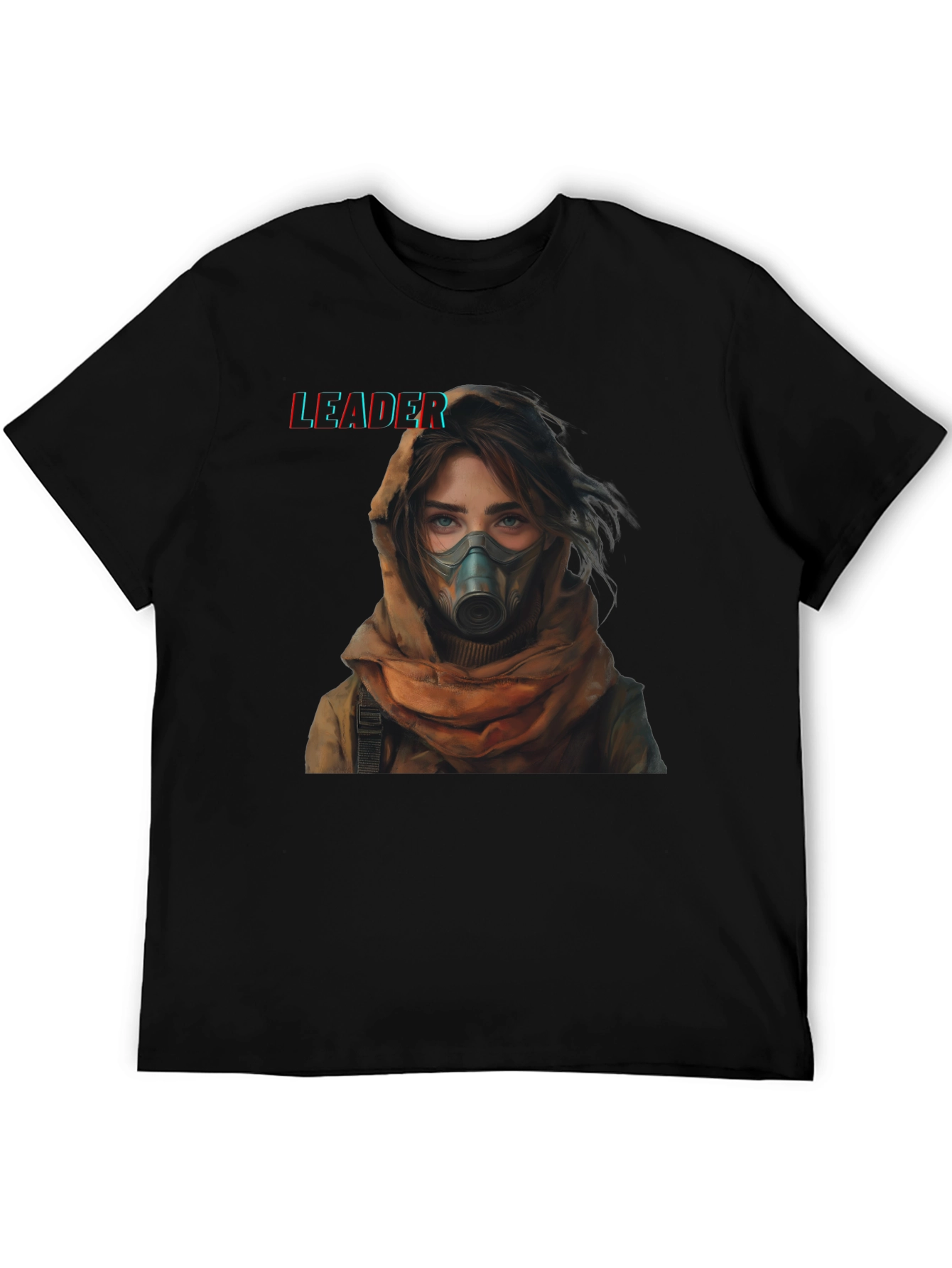 Leader Graphic T-Shirt - Woman in Gas Mask