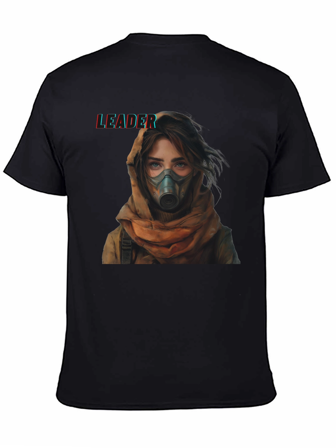 Leader Graphic T-Shirt - Woman in Gas Mask