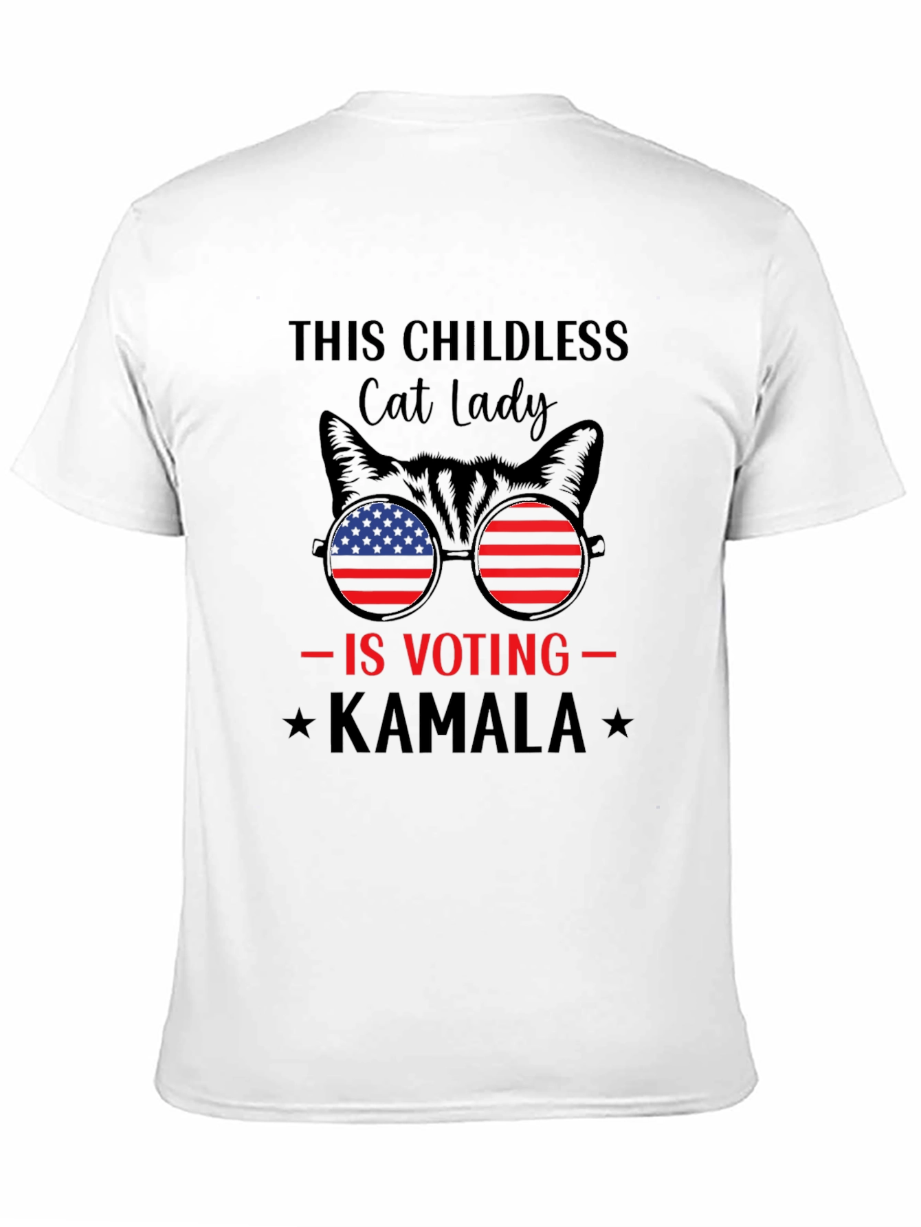 Childless Cat Lady Voting Kamala Graphic Tee