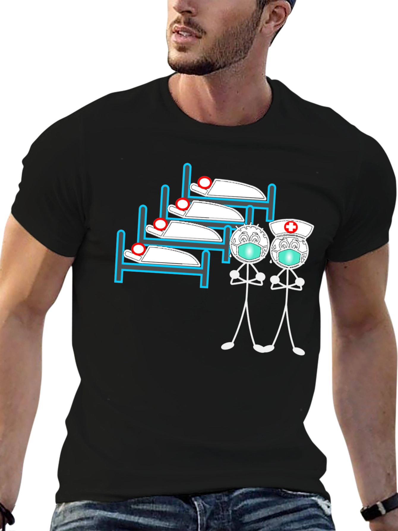 COVID Ward T-Shirt - Funny Graphic Tee
