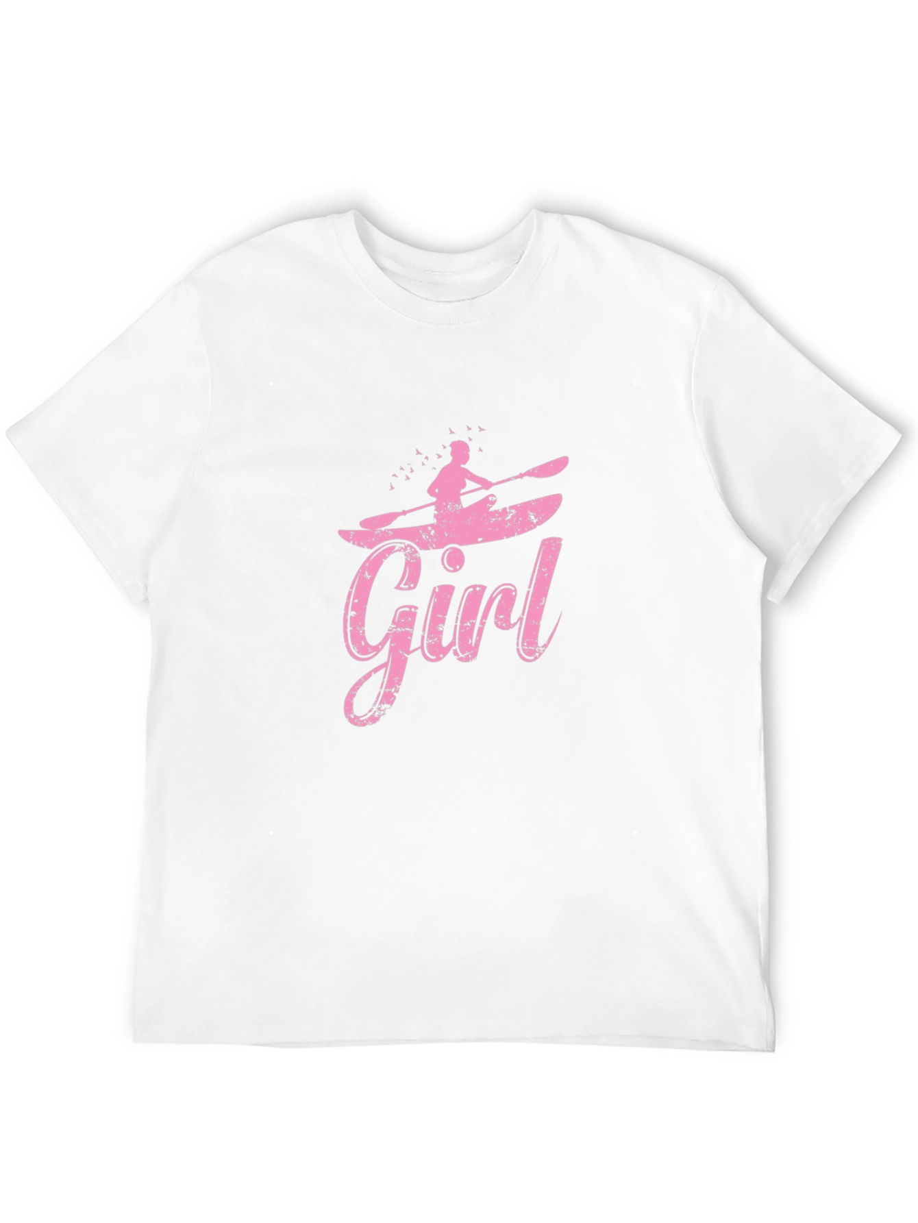 Girl Kayaking Black T-Shirt