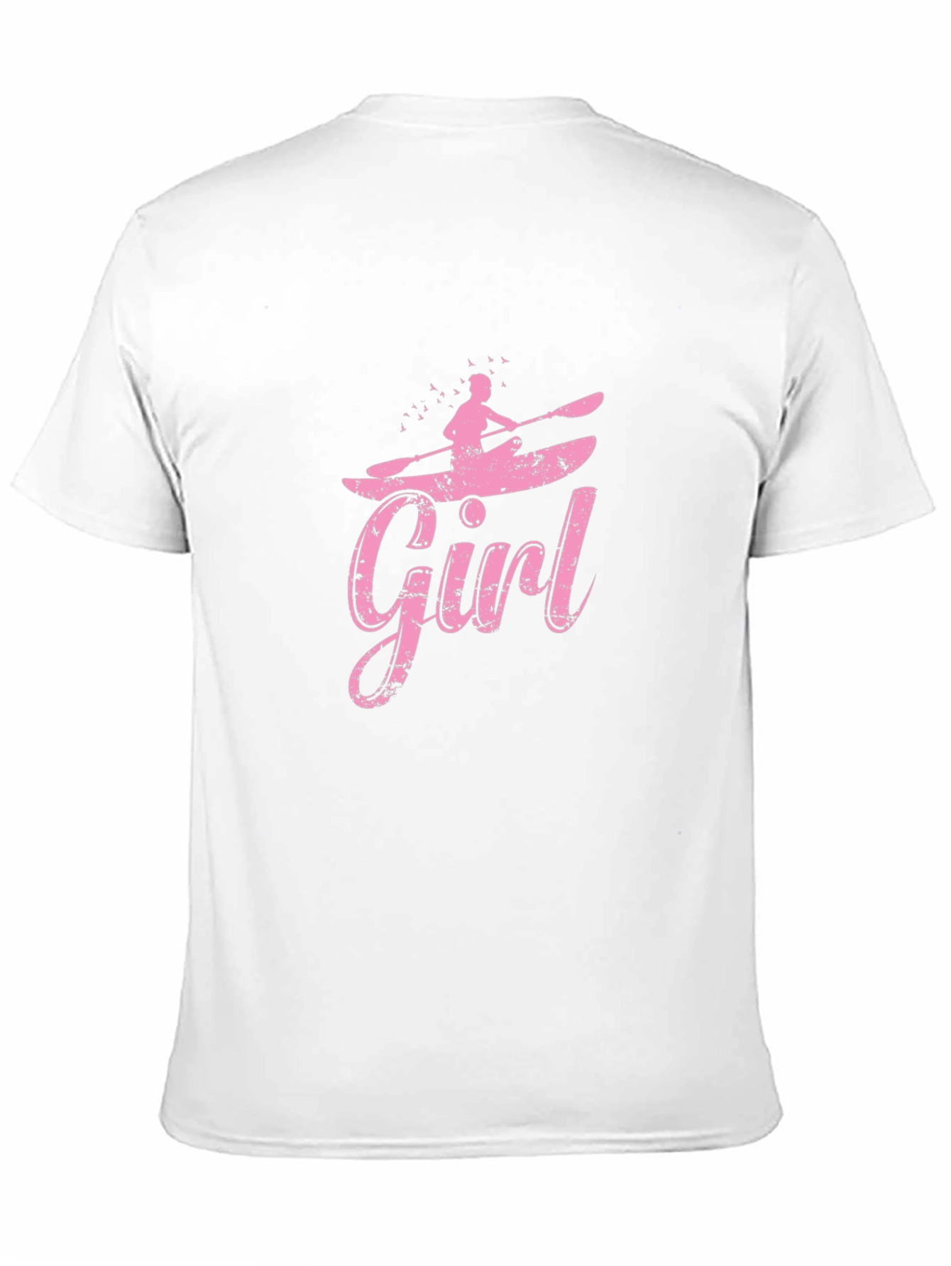 Girl Kayaking Black T-Shirt
