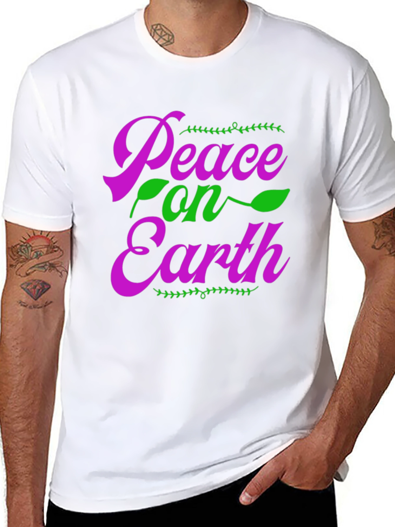 Peace On Earth T-Shirt - Holiday Apparel
