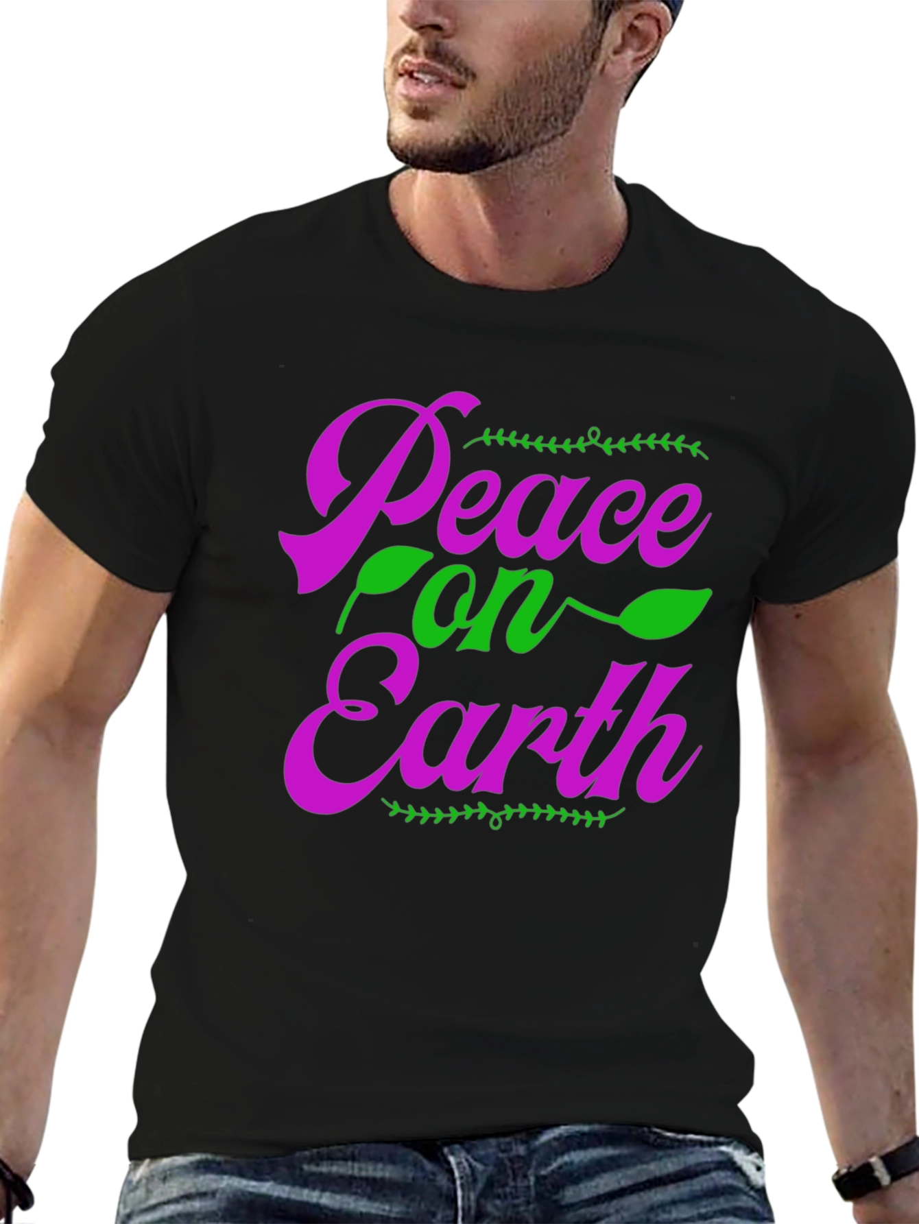 Peace On Earth T-Shirt - Holiday Apparel