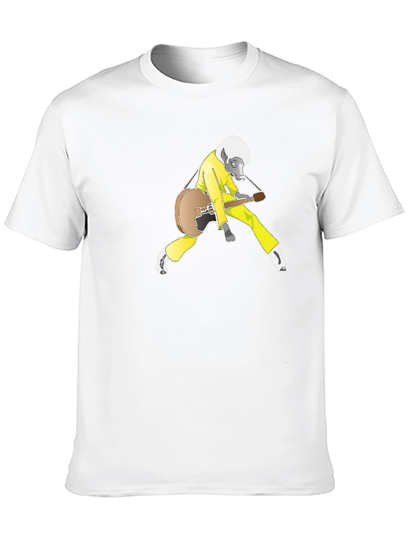Cool Badger Guitarist Graphic Tee