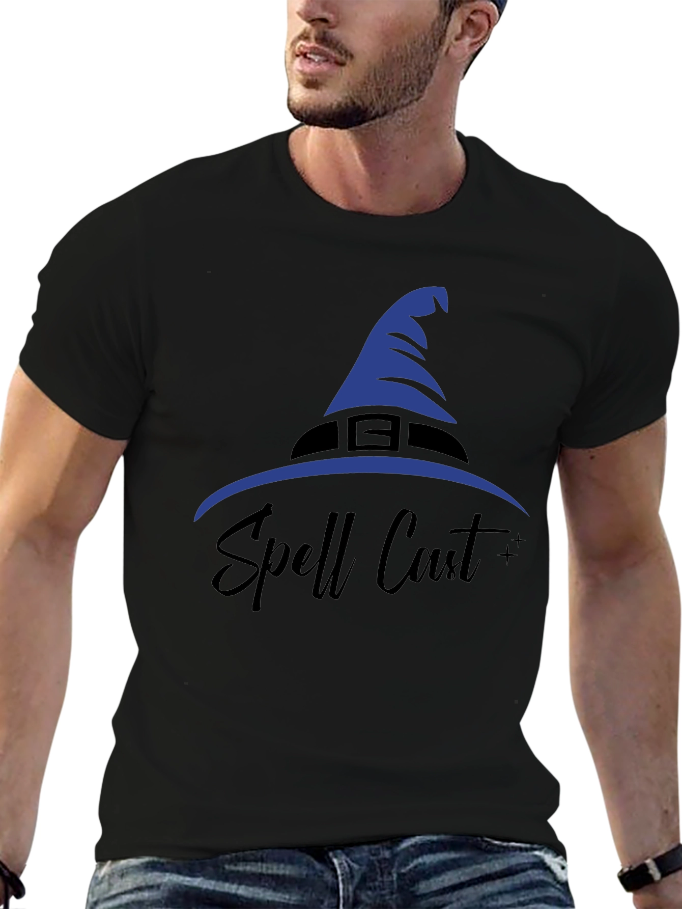 Spell Cast T-Shirt - Black Cotton Halloween Shirt
