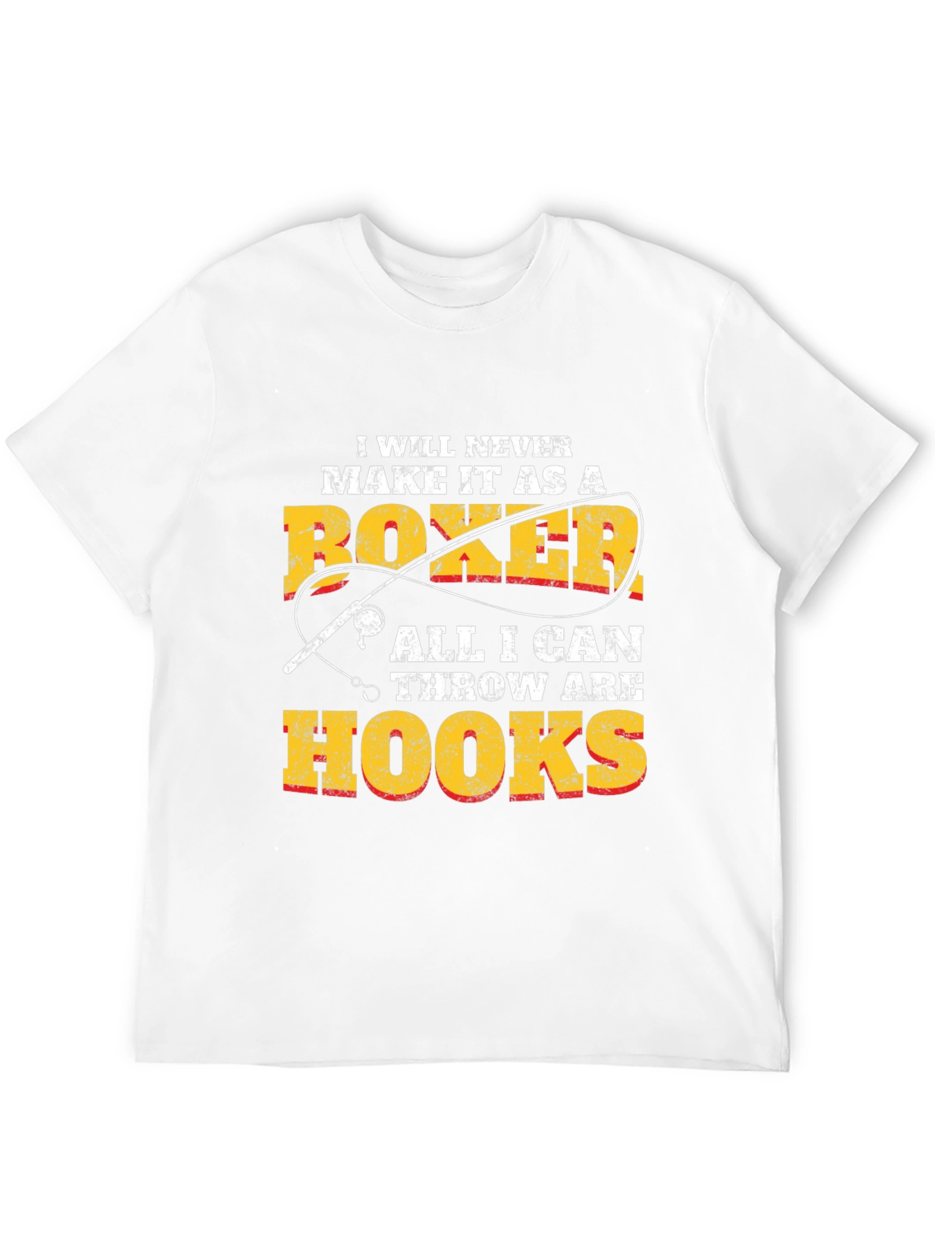 Funny Fishing T-Shirt: Boxer Hook Throw