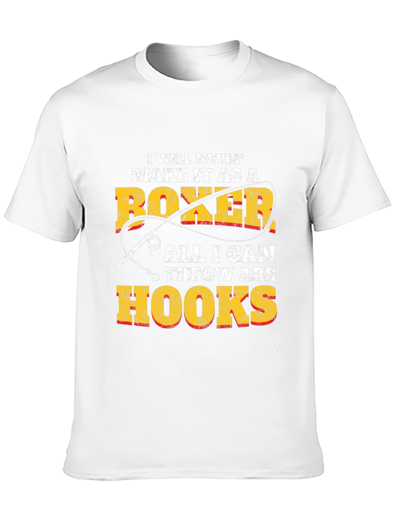 Funny Fishing T-Shirt: Boxer Hook Throw