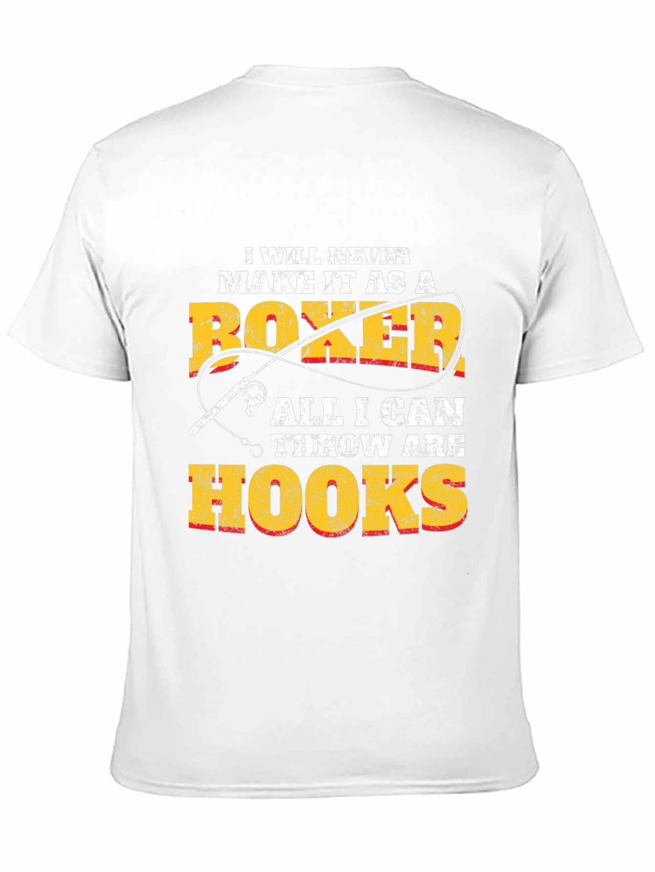 Funny Fishing T-Shirt: Boxer Hook Throw