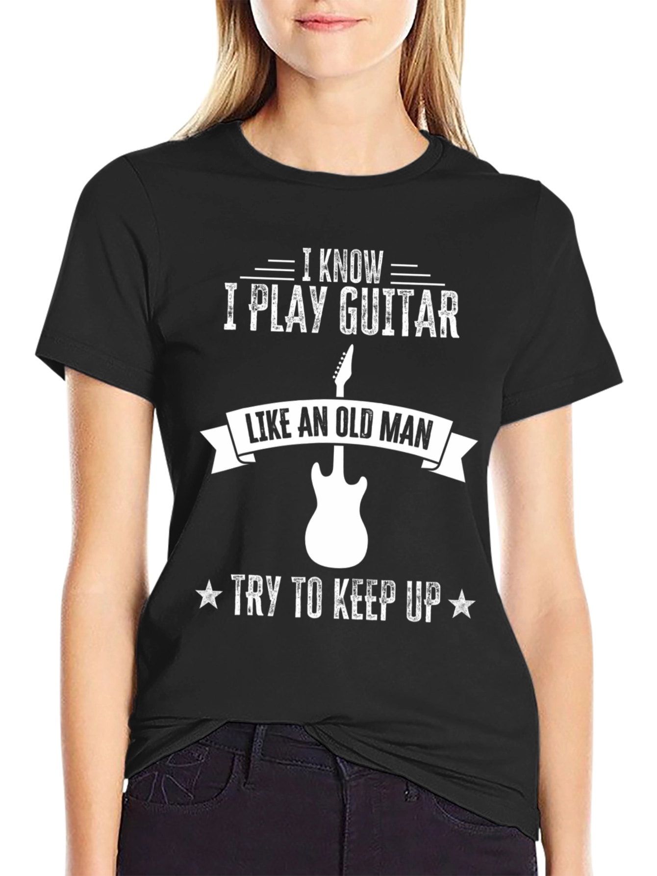 I Play Guitar Like an Old Man Graphic Tee