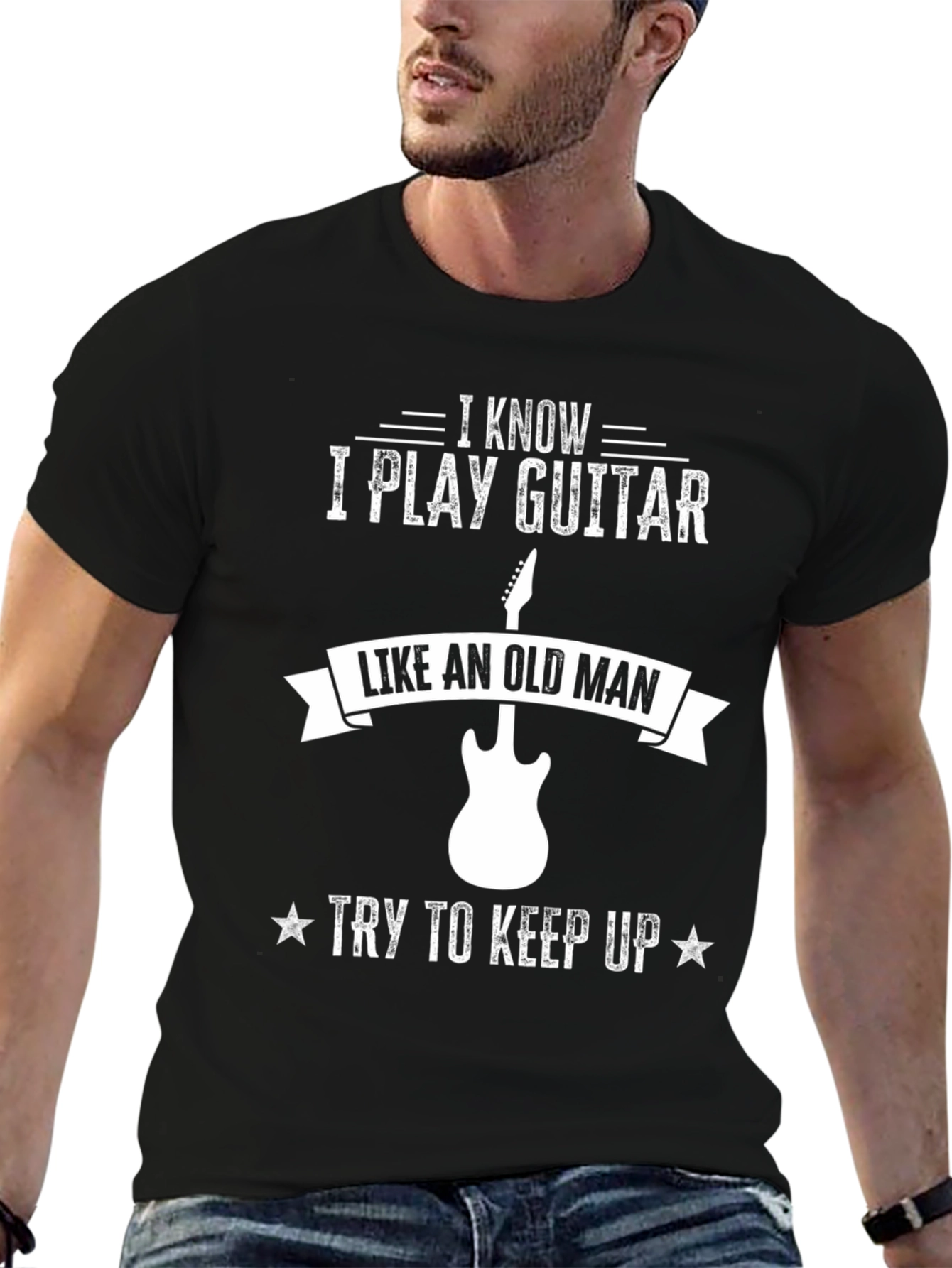 I Play Guitar Like an Old Man Graphic Tee