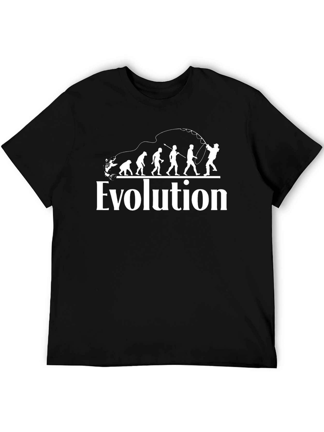 Evolution Fishing T-Shirt - Funny Angler Gift