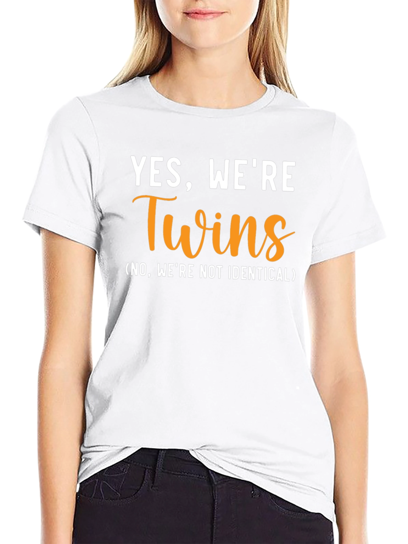 Funny Twins T-Shirt - Yes Were Twins Graphic Tee