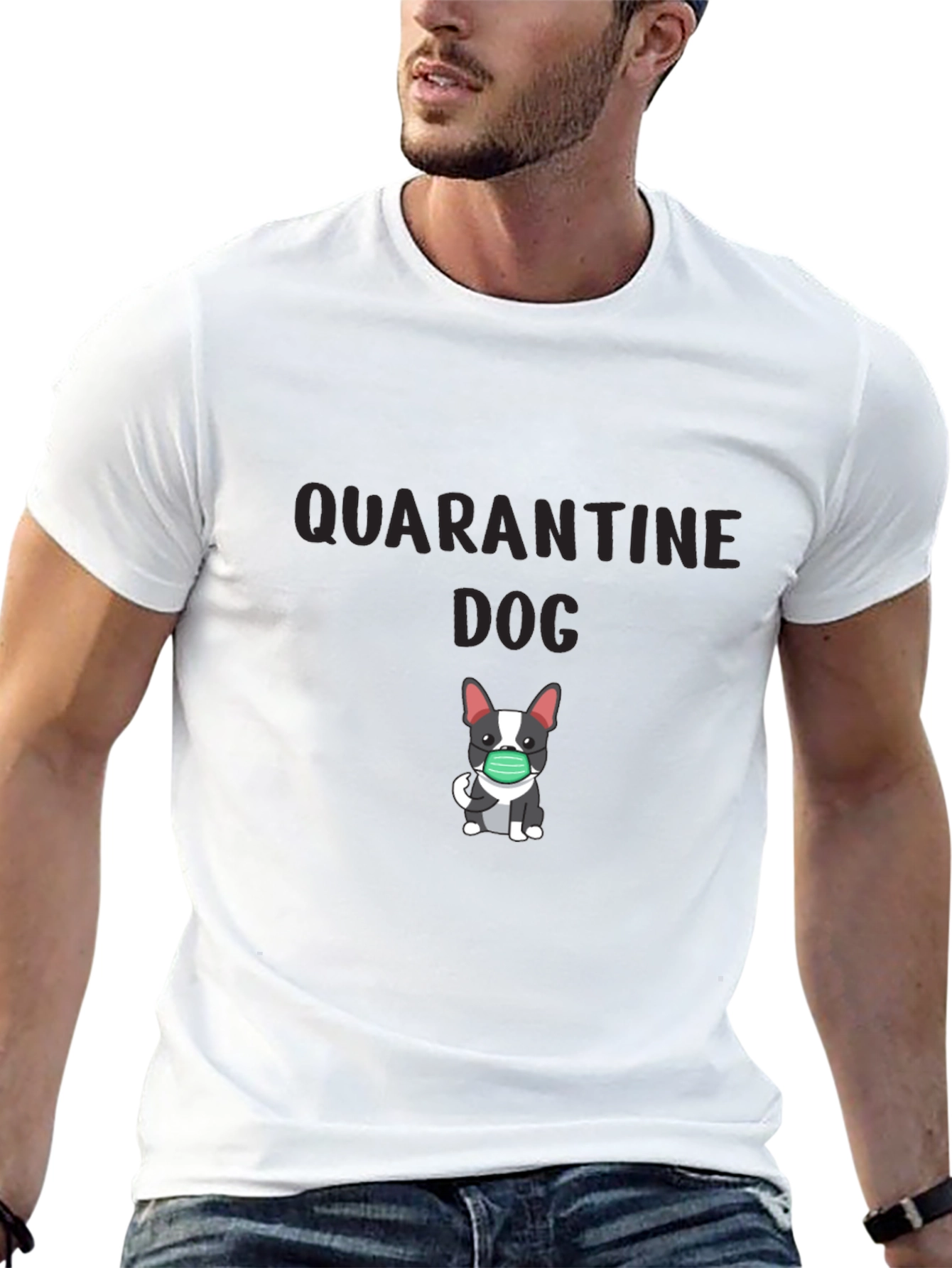 Quarantine Dog Graphic T-Shirt