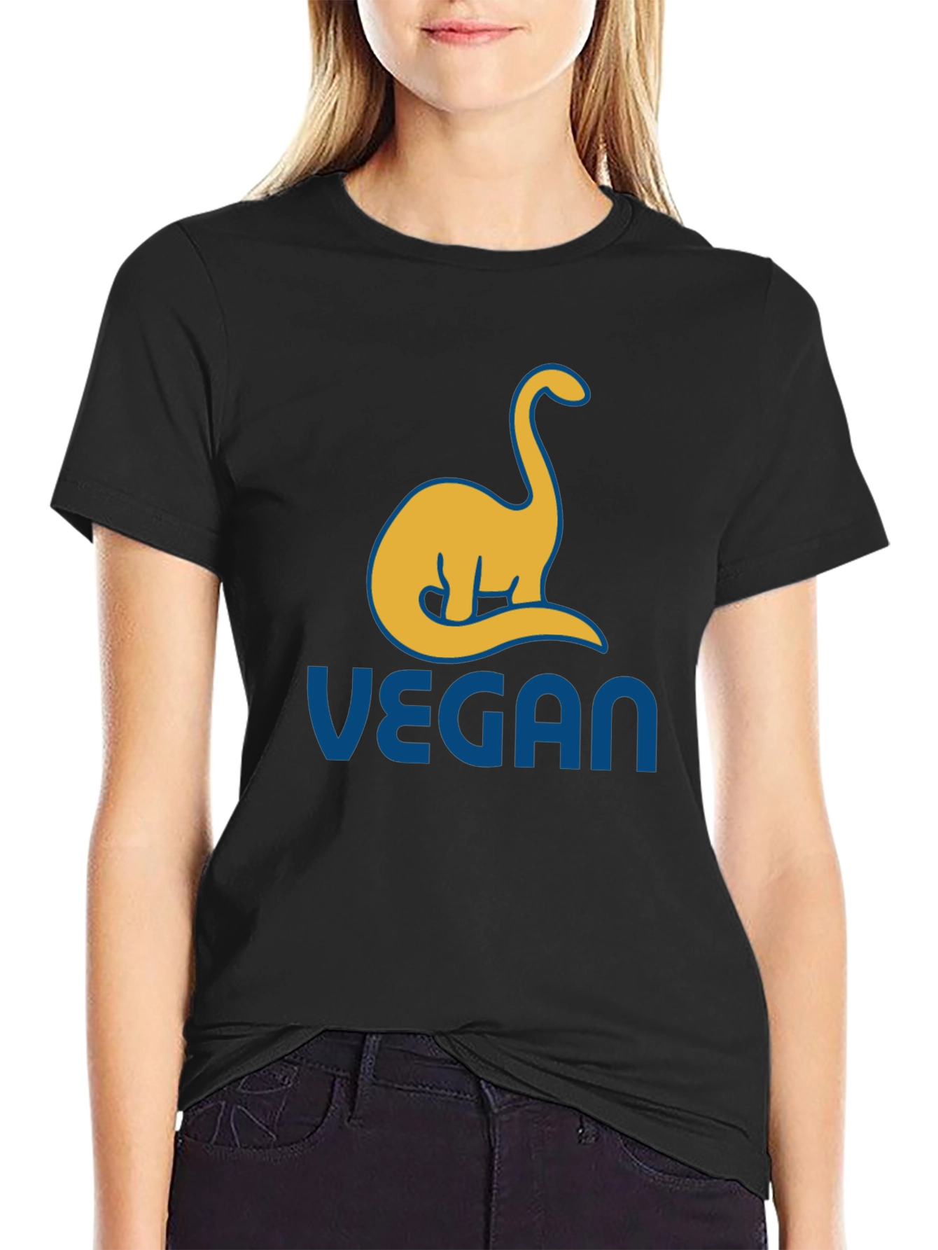 Vegan Dinosaur T-Shirt -  Comfortable Casual Tee