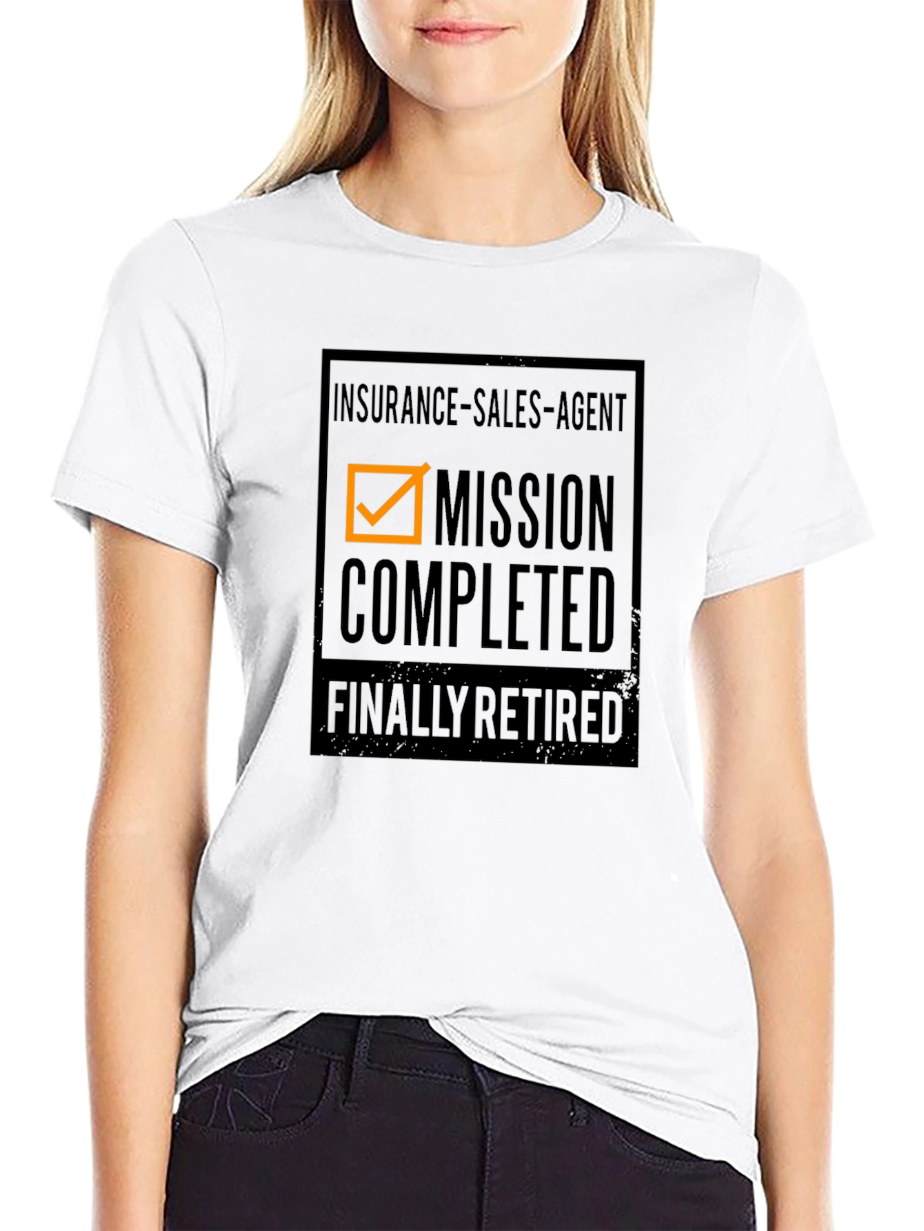Retired Insurance Sales Agent T-Shirt - Mission Completed