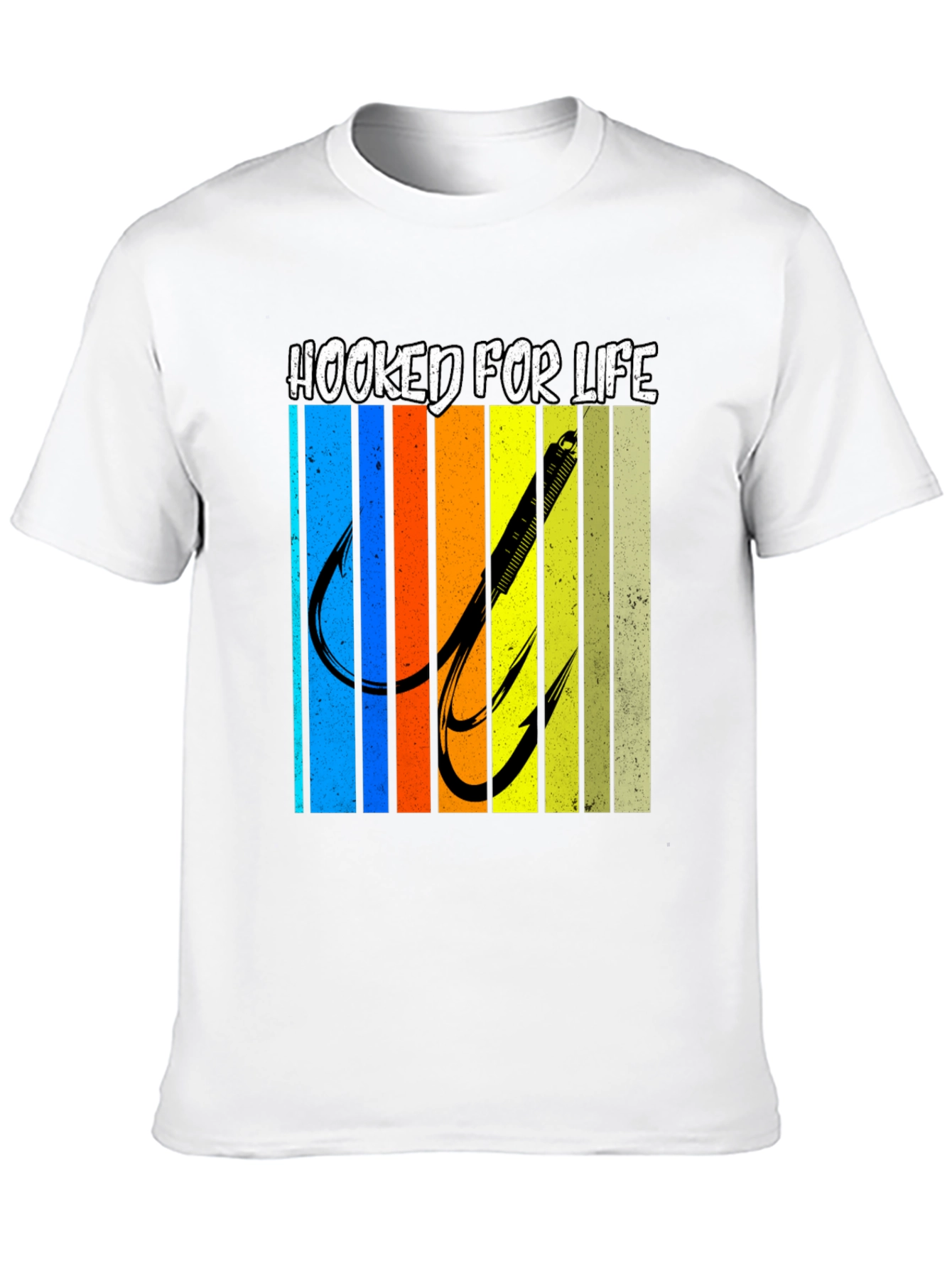 Hooked For Life Fishing T-Shirt