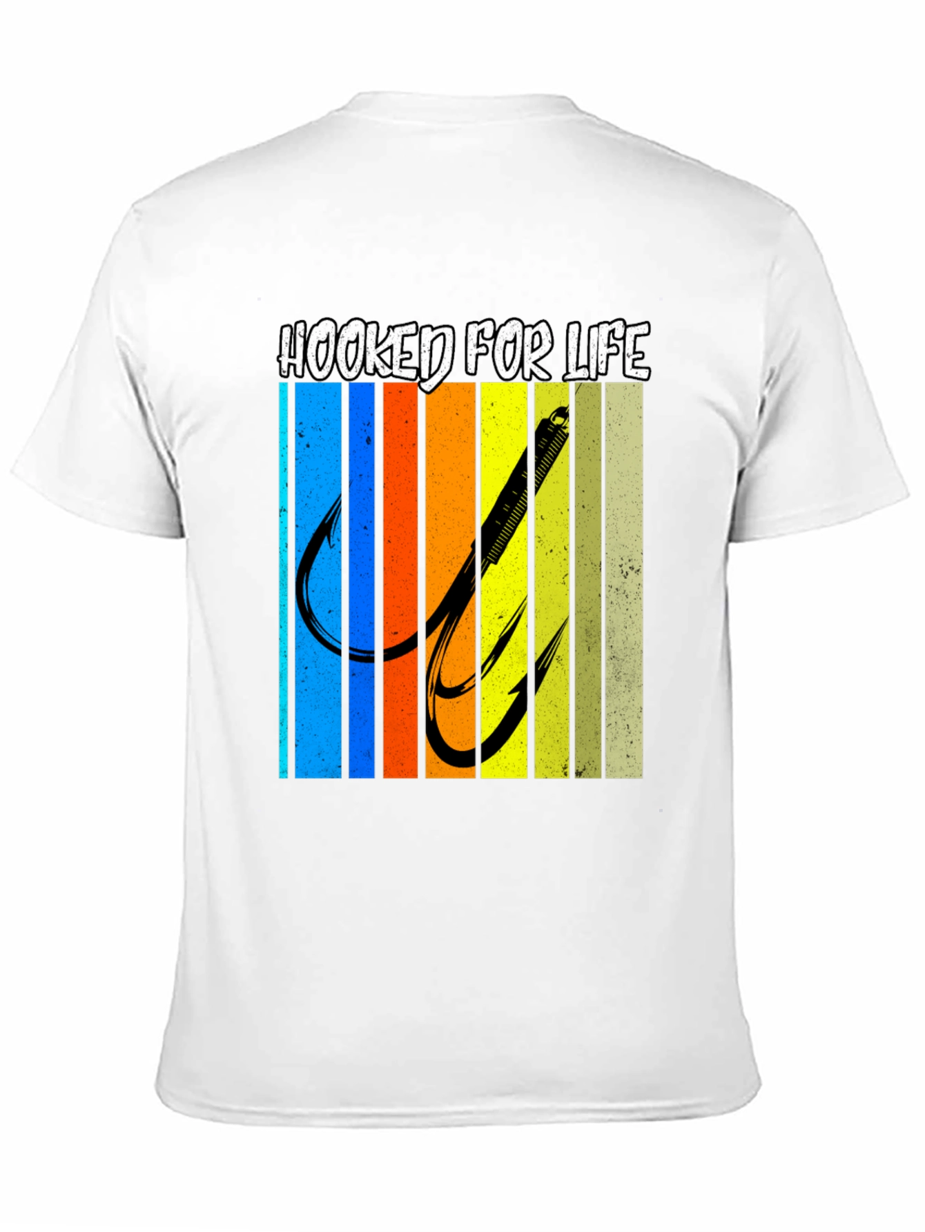 Hooked For Life Fishing T-Shirt