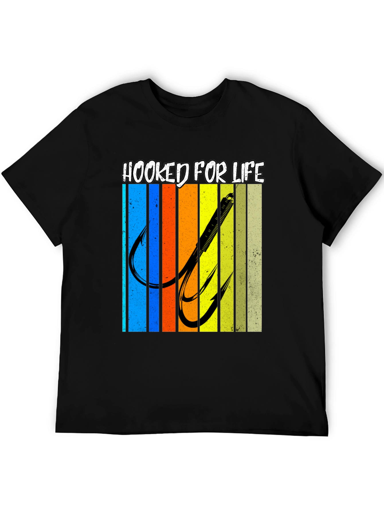 Hooked For Life Fishing T-Shirt