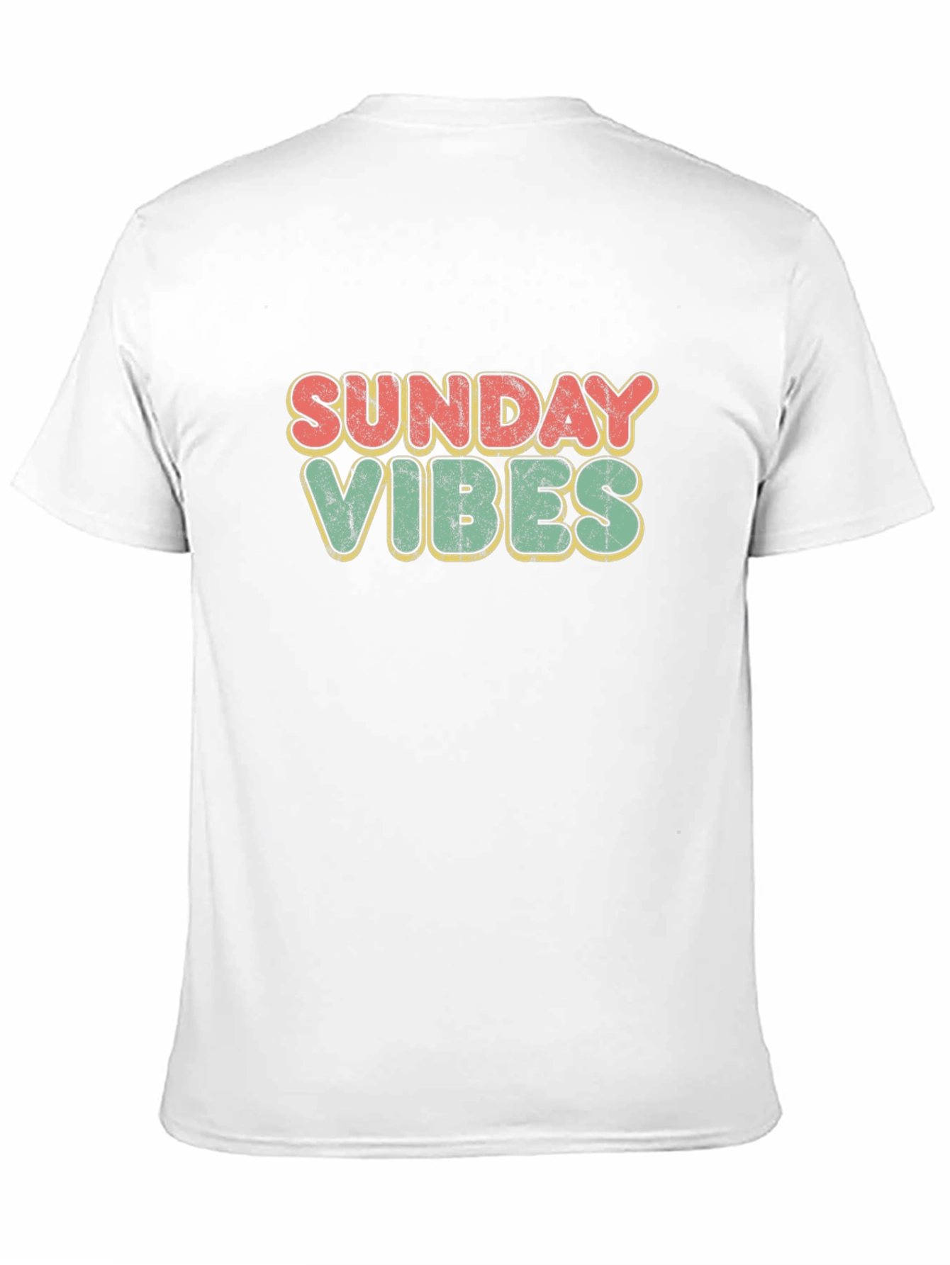 Sunday Vibes Retro Graphic Tee - Black