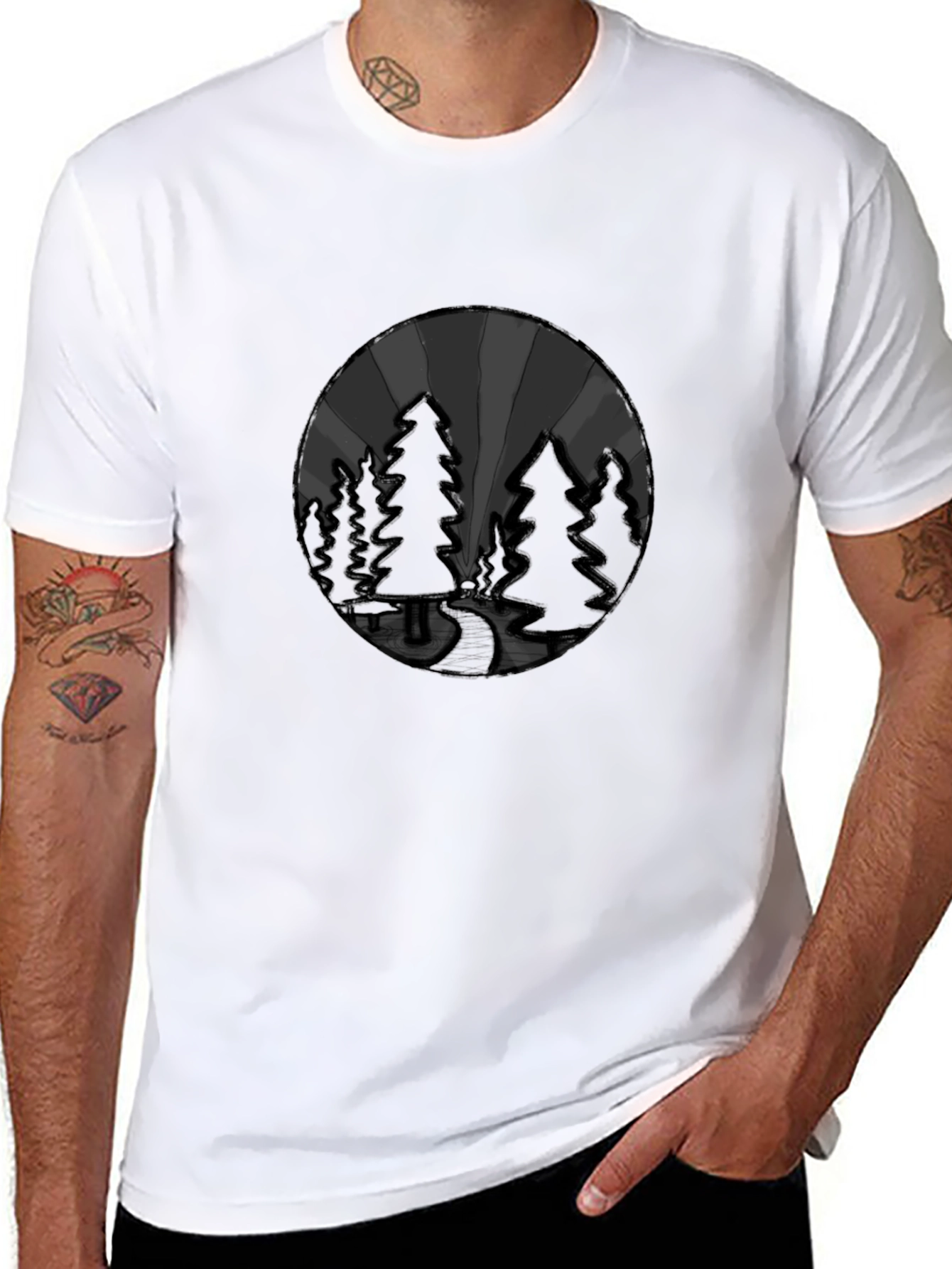 Nature Vista Graphic Tee - Soft Cotton Blend