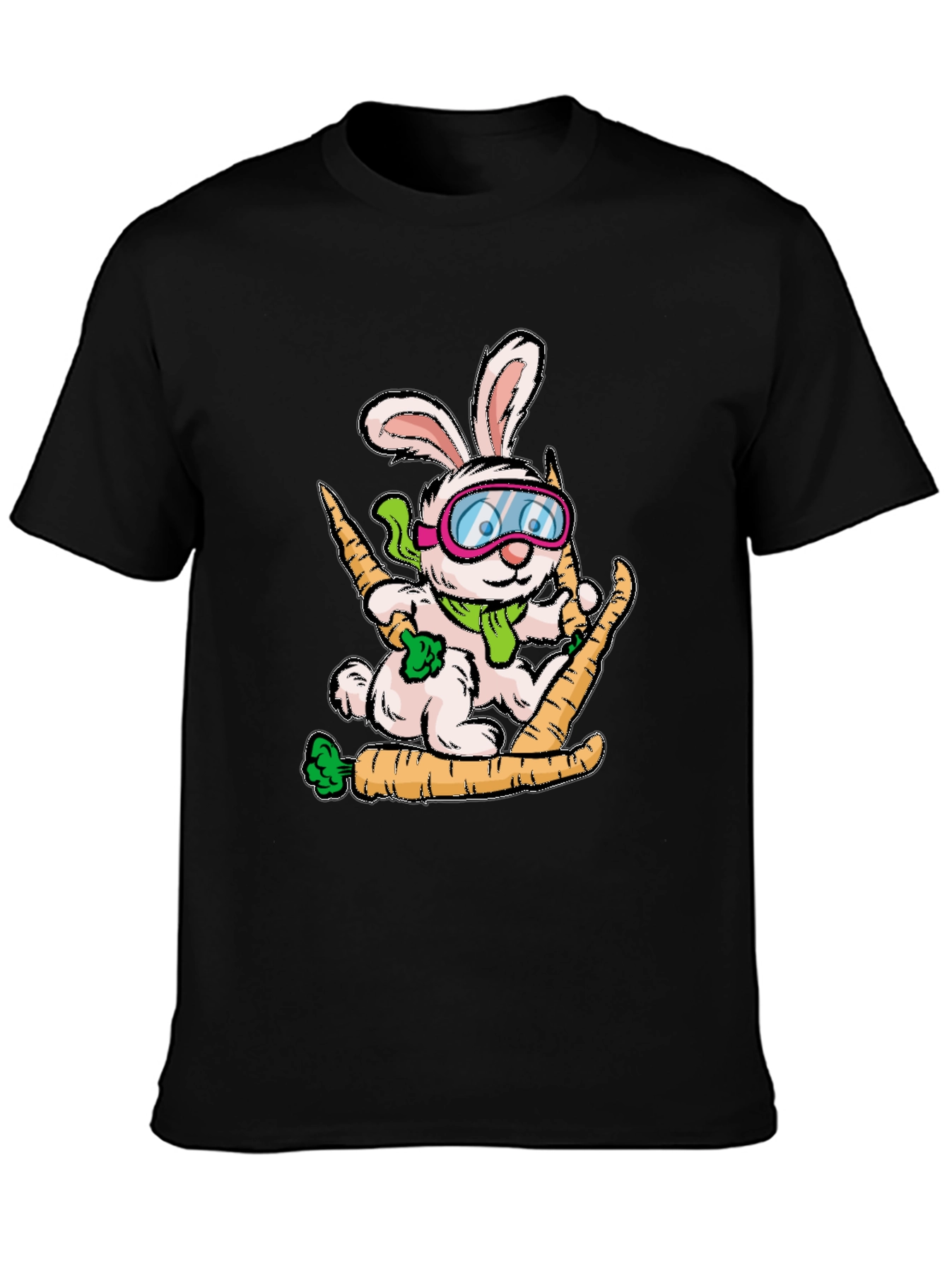 Skiing Bunny Graphic Tee