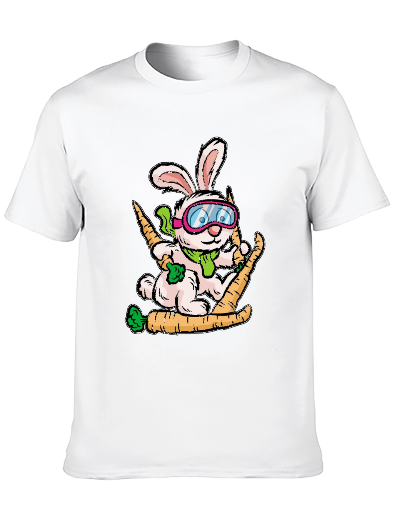 Skiing Bunny Graphic Tee