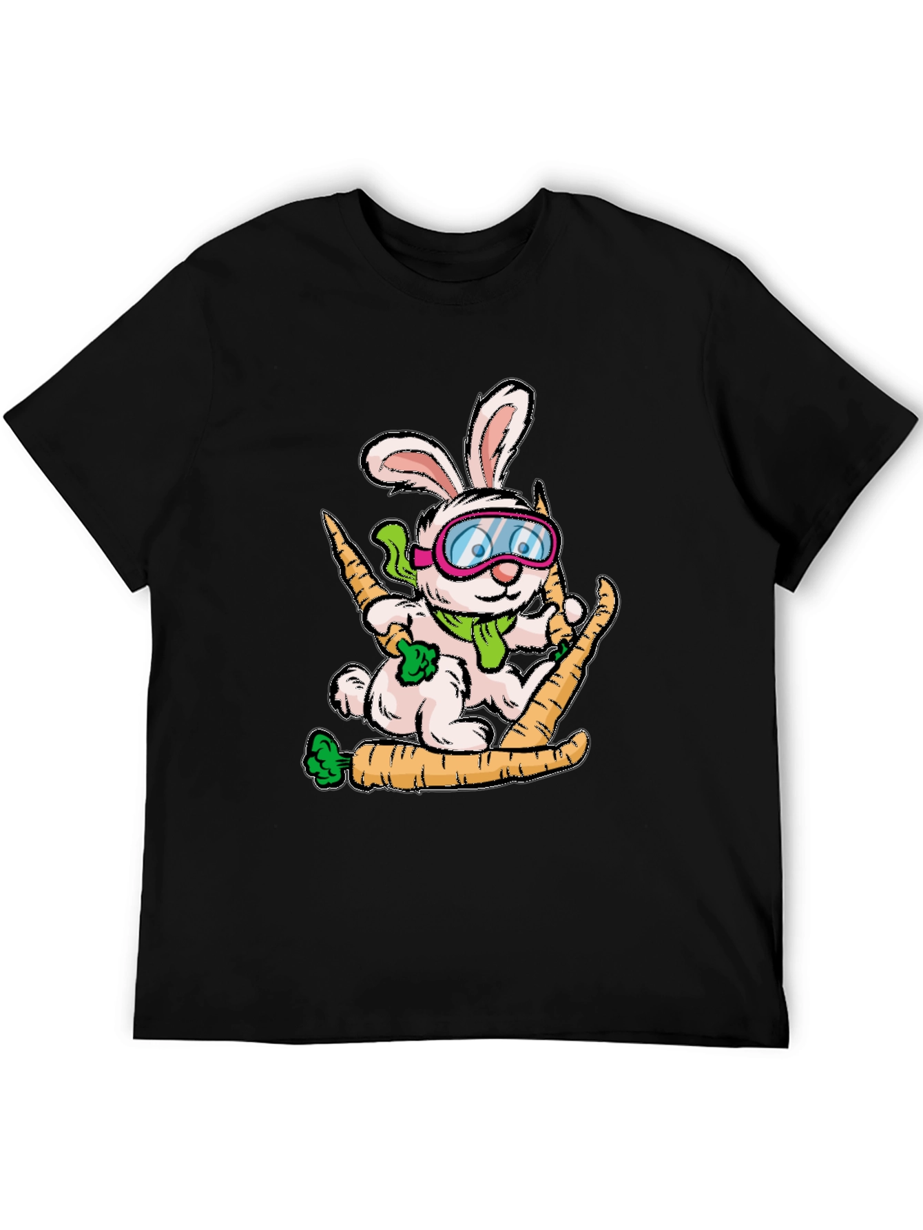 Skiing Bunny Graphic Tee