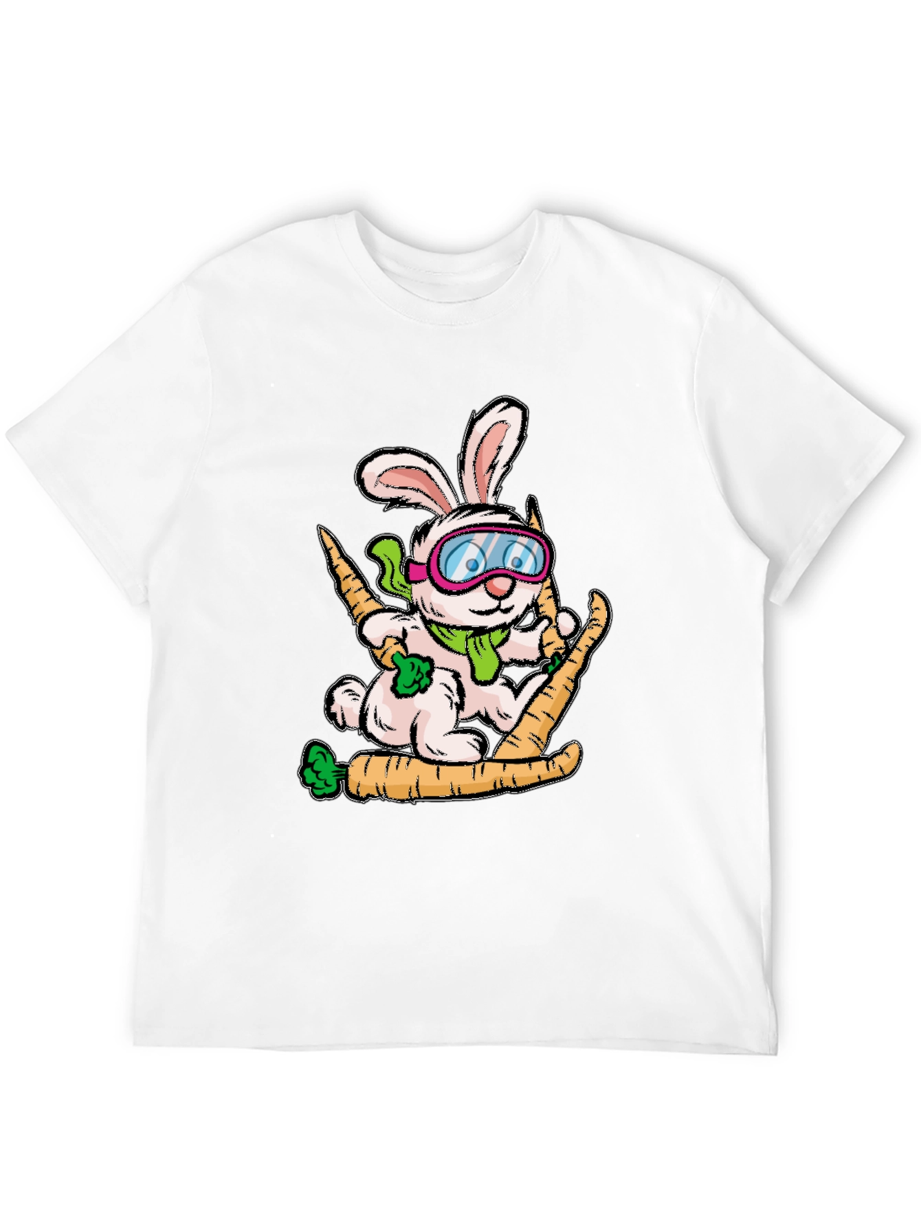 Skiing Bunny Graphic Tee