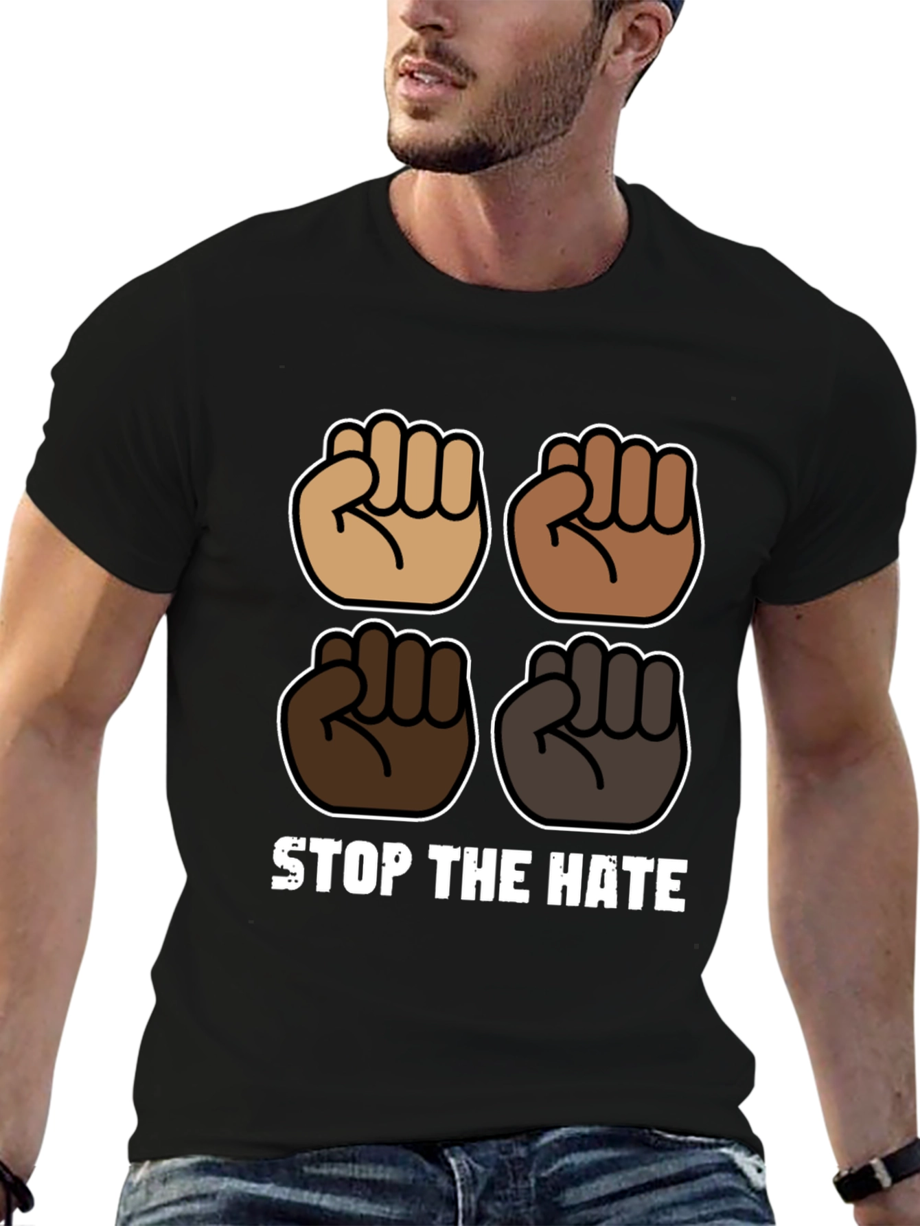 Stop The Hate Graphic T-Shirt