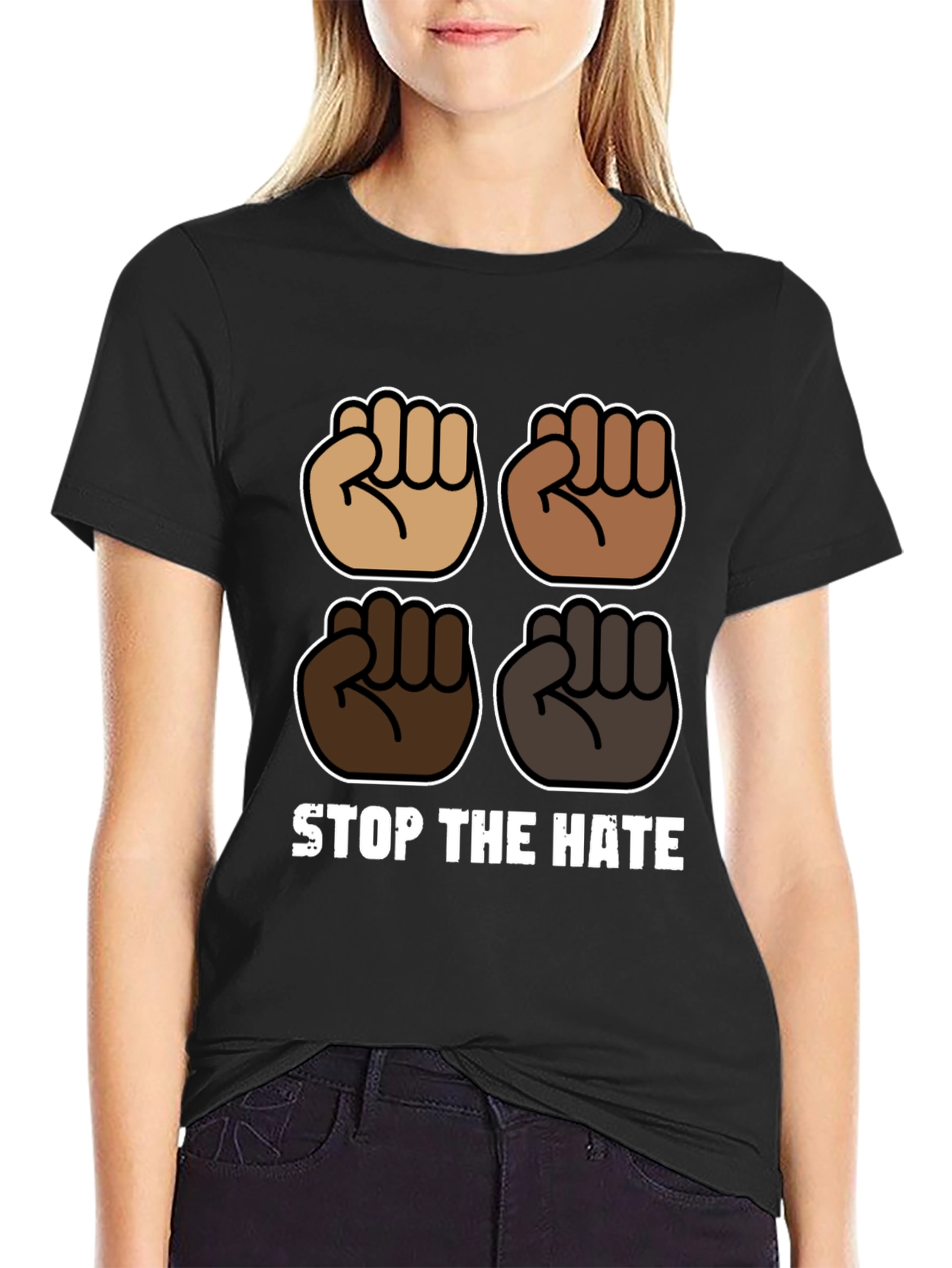 Stop The Hate Graphic T-Shirt