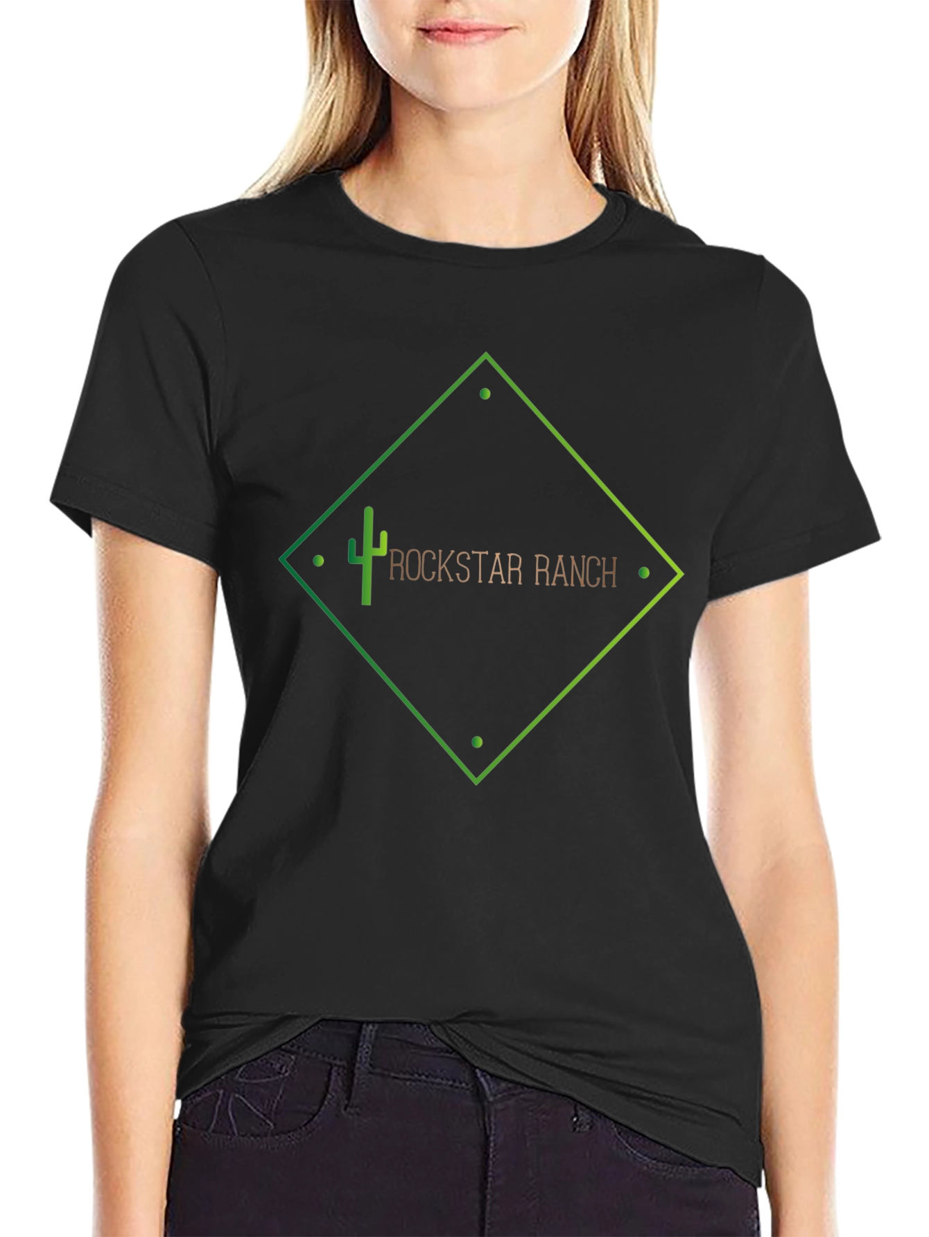 Rockstar Ranch Black Graphic Tee