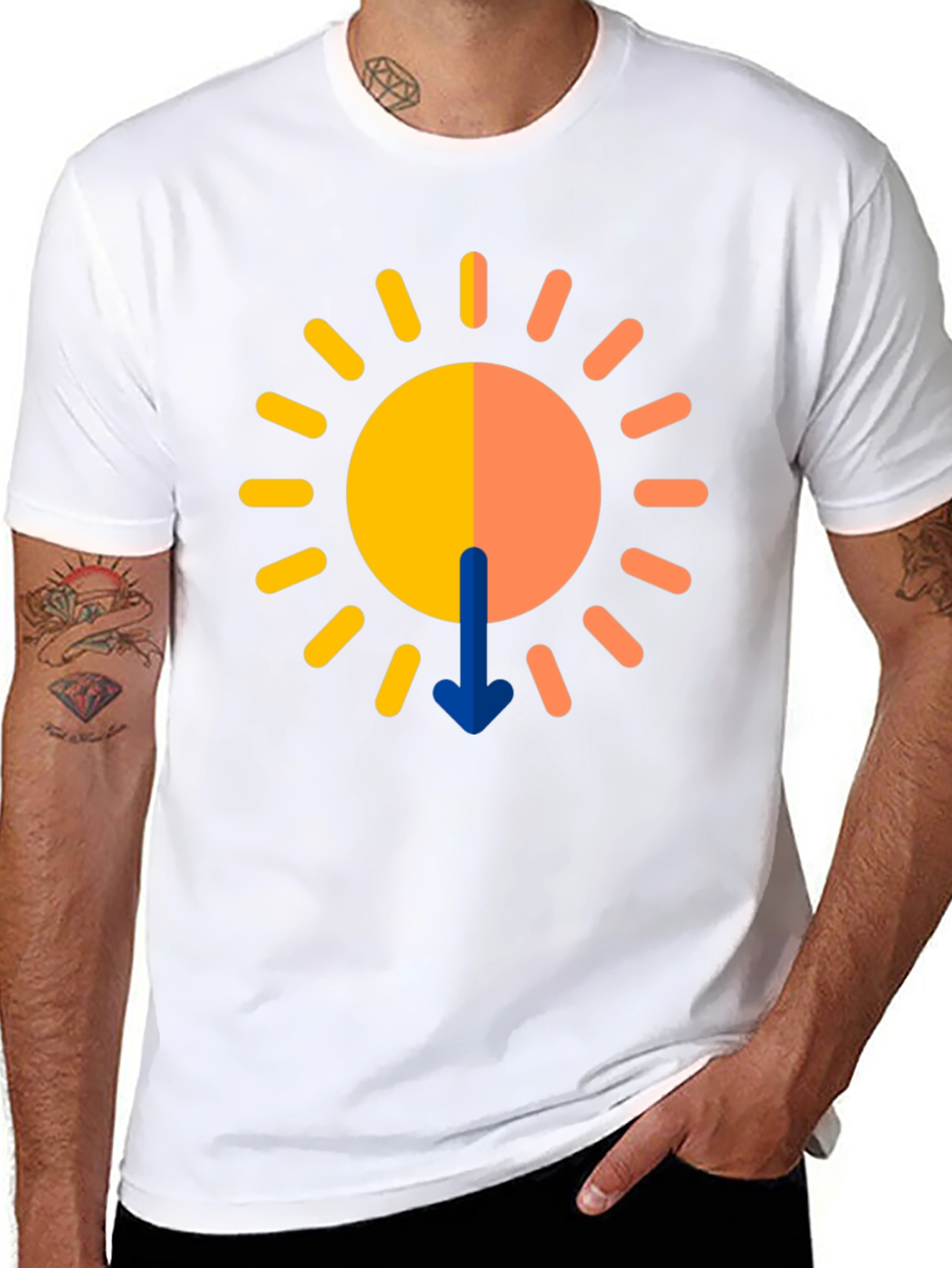 Graphic Sun T-Shirt - Modern Design