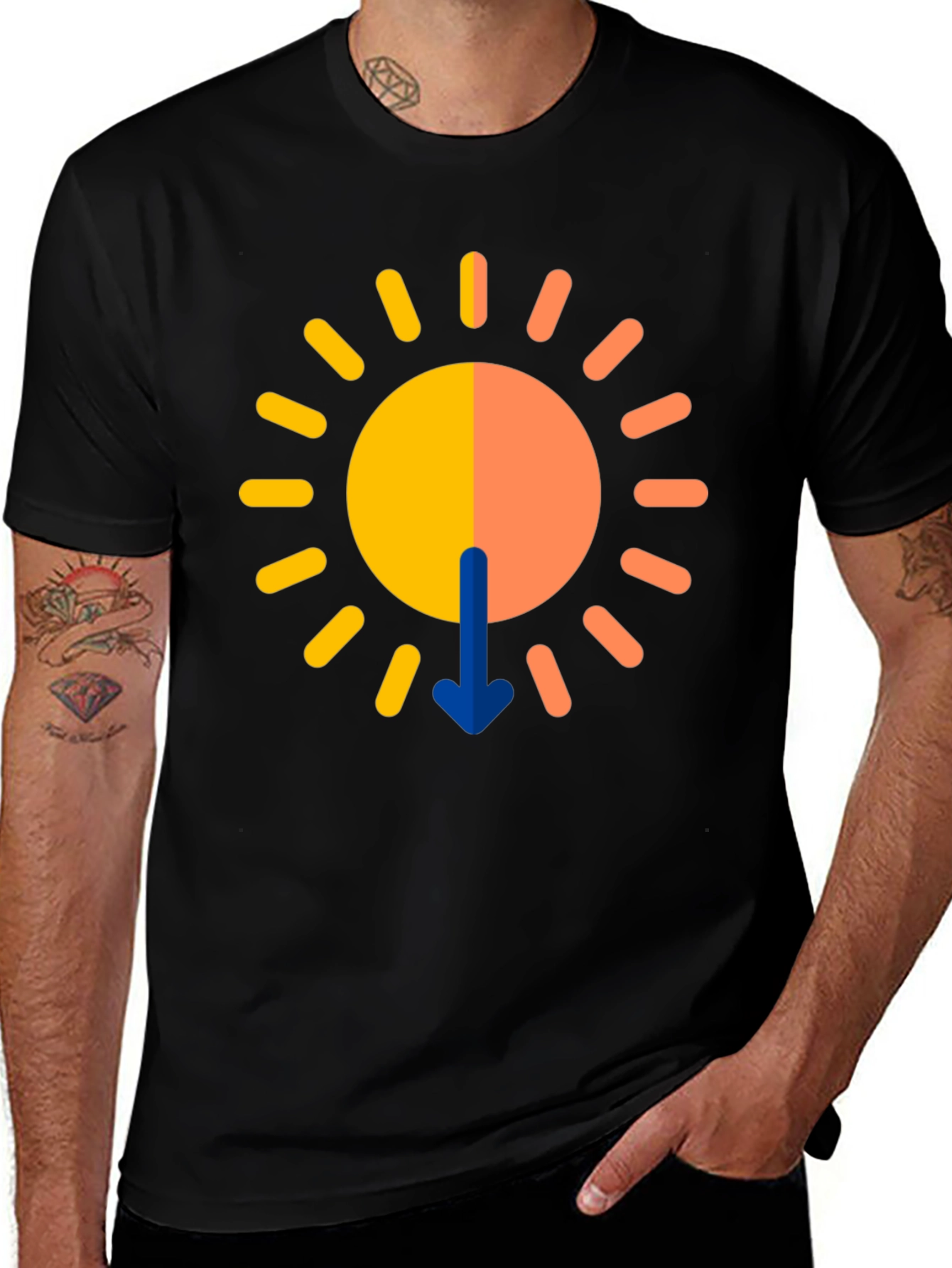 Graphic Sun T-Shirt - Modern Design
