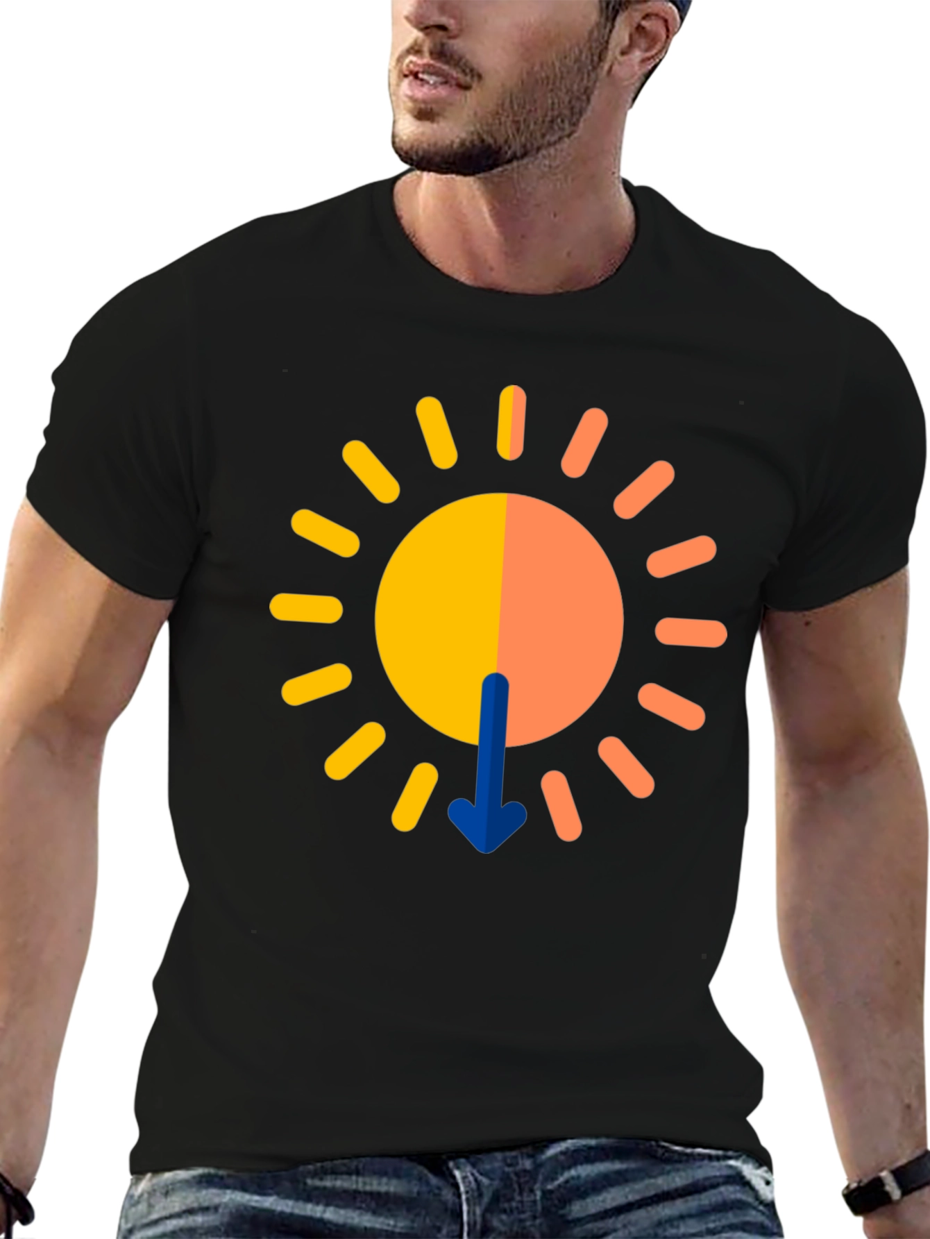 Graphic Sun T-Shirt - Modern Design