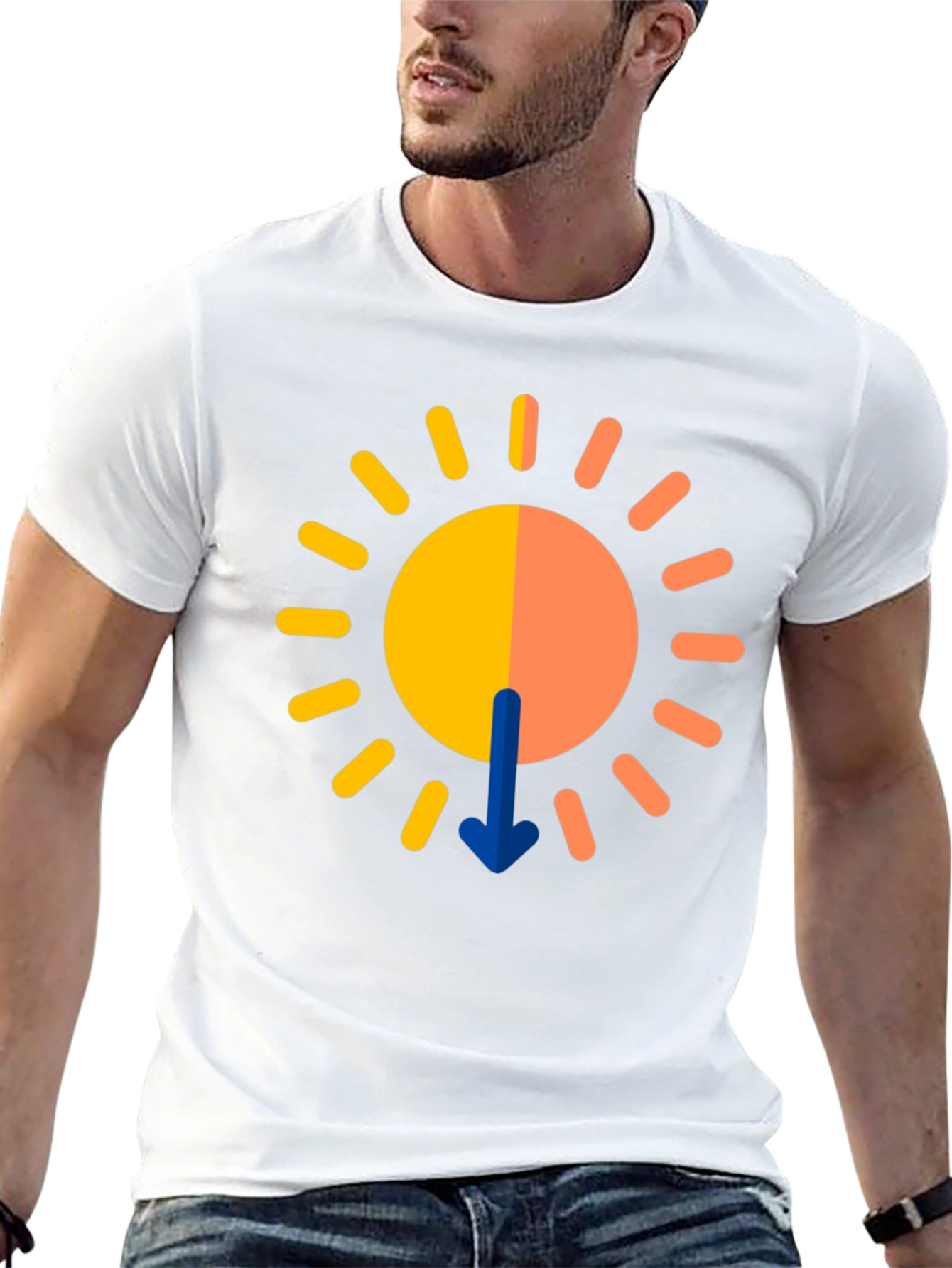 Graphic Sun T-Shirt - Modern Design