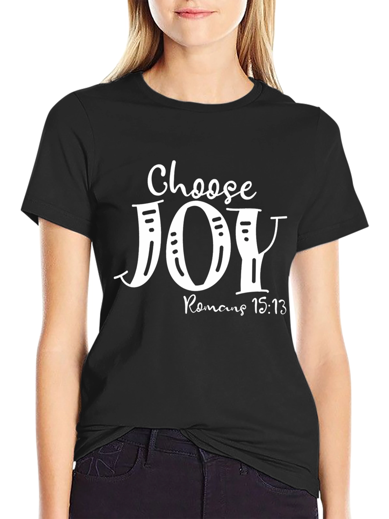 Choose Joy T-Shirt - Romans 15:13 - Christian Apparel