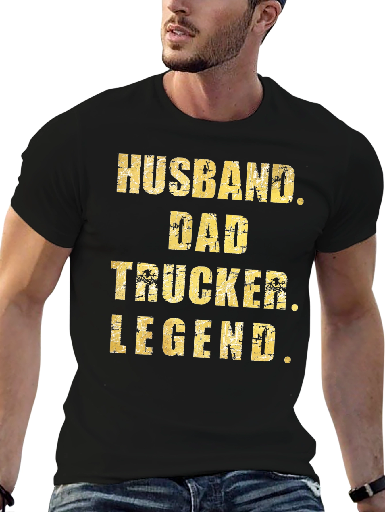 Husband Dad Trucker Legend T-Shirt
