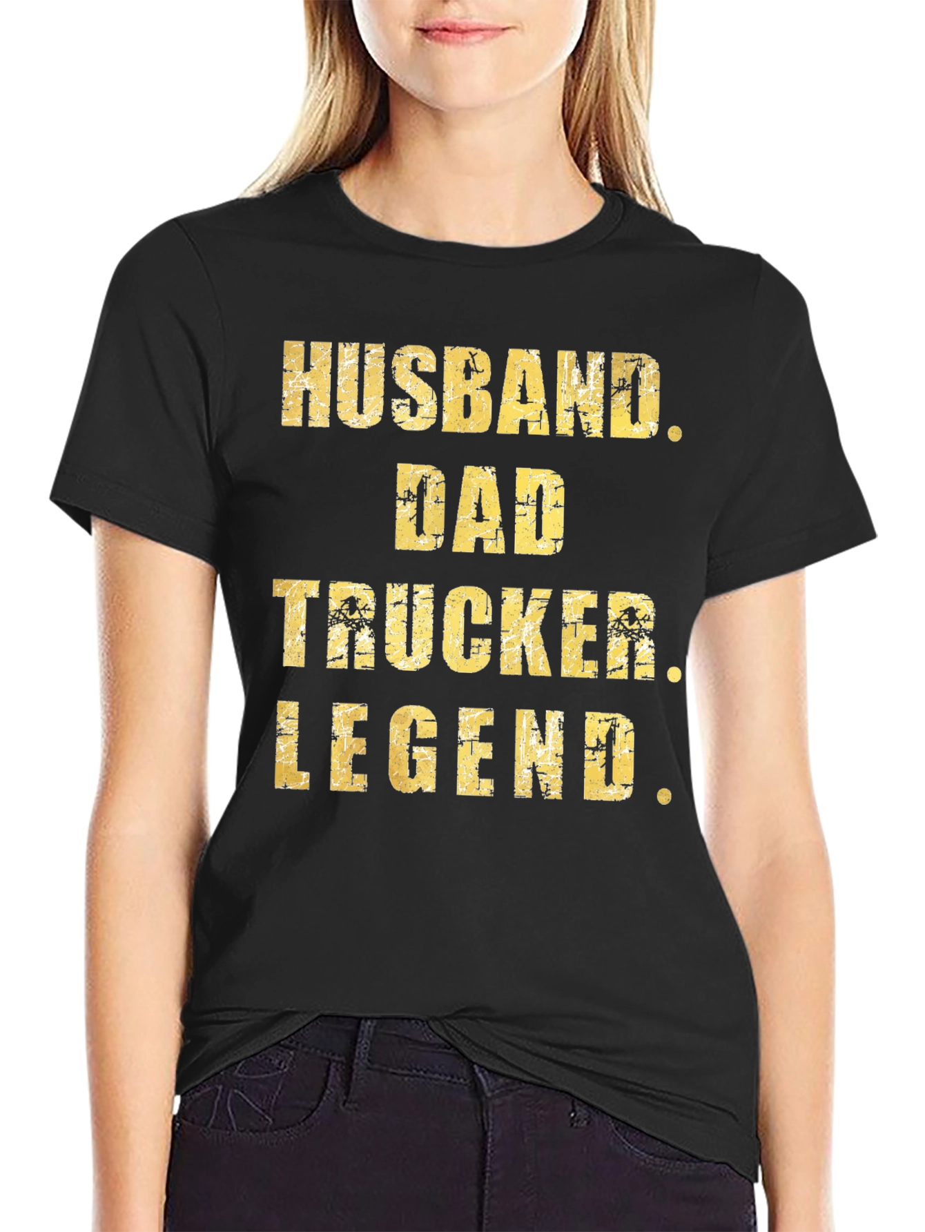 Husband Dad Trucker Legend T-Shirt