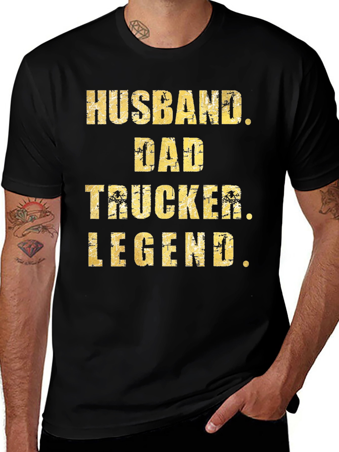 Husband Dad Trucker Legend T-Shirt
