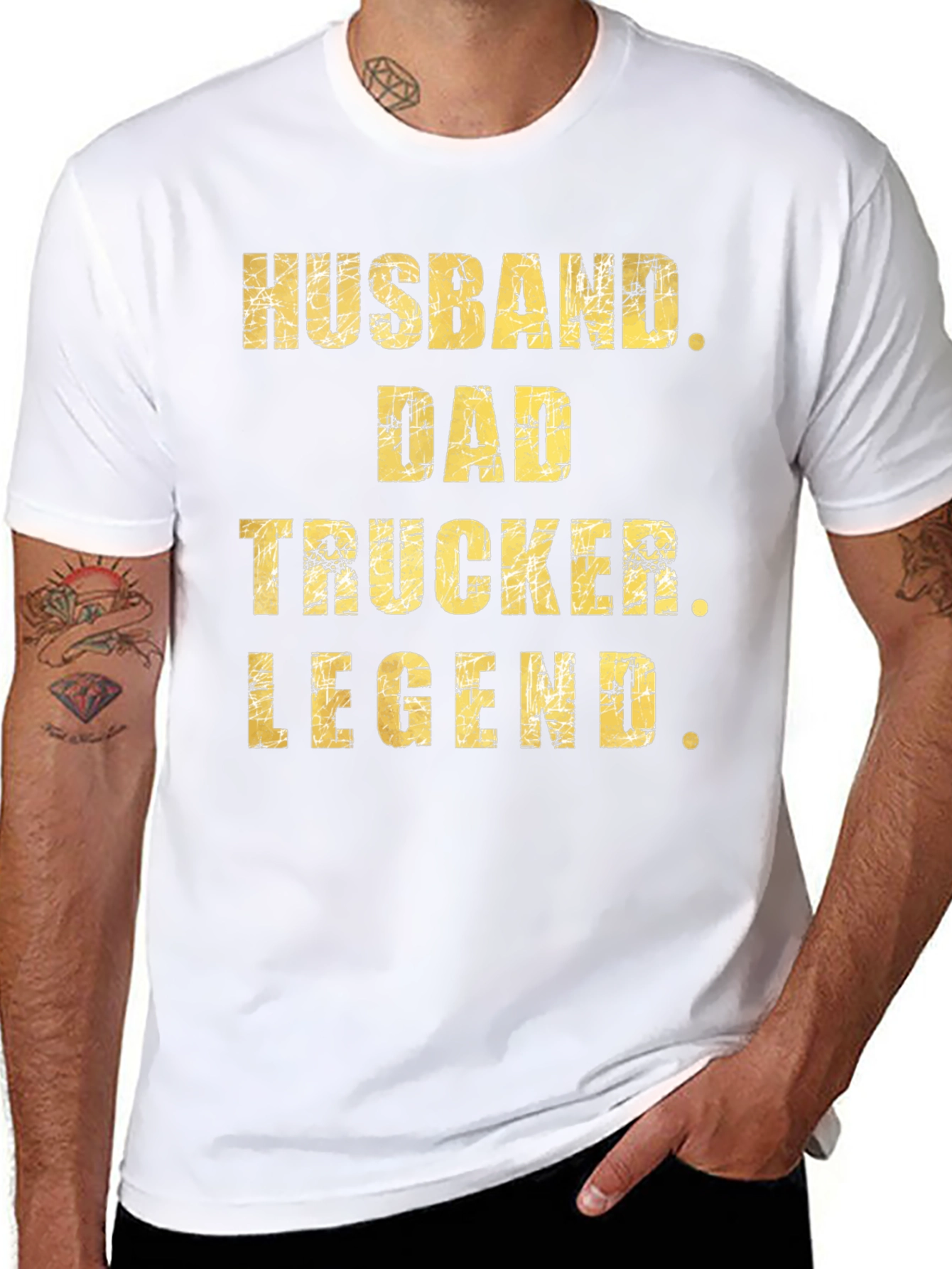 Husband Dad Trucker Legend T-Shirt