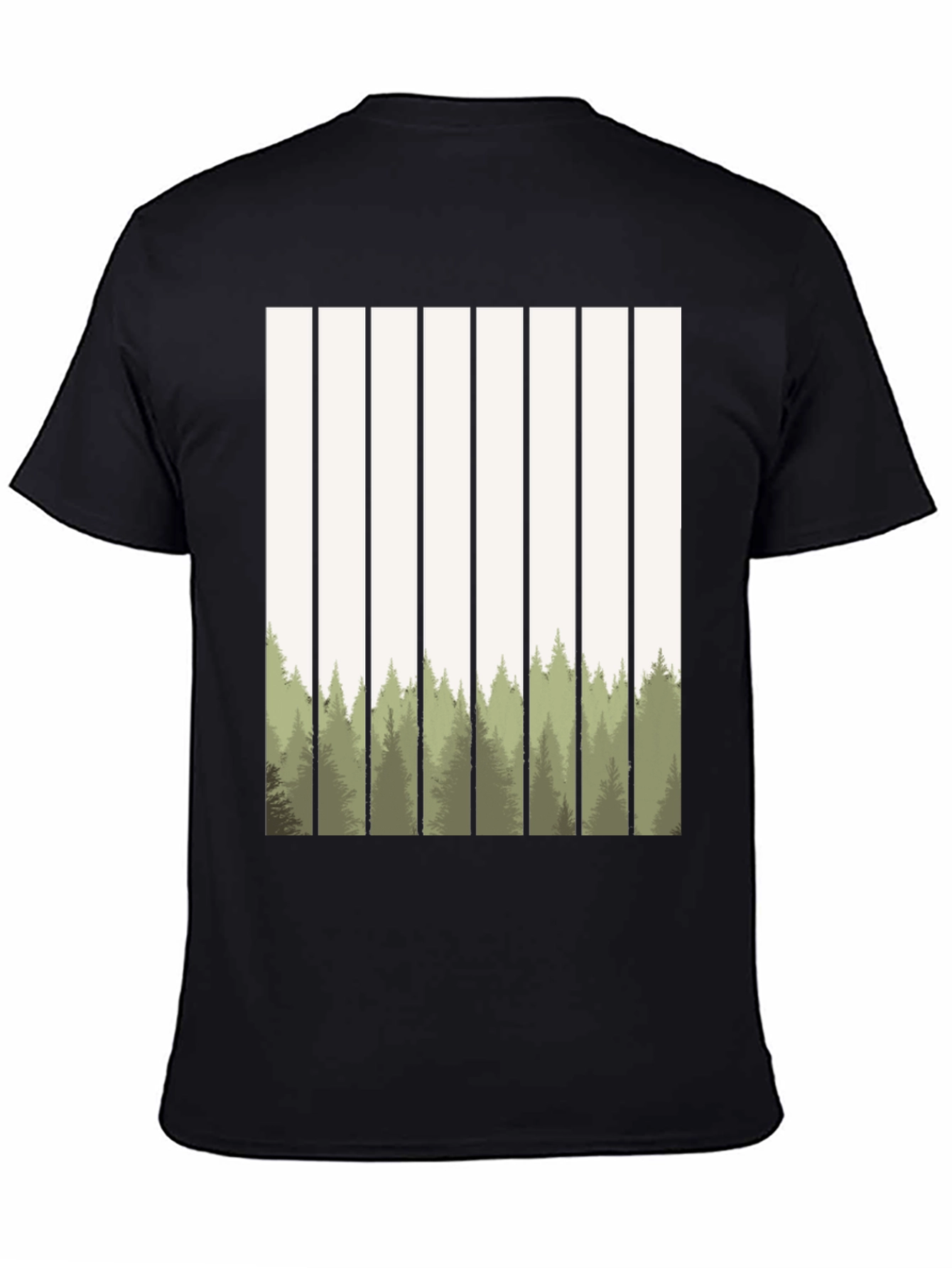 Abstract Forest Graphic Tee - Nature Inspired Style